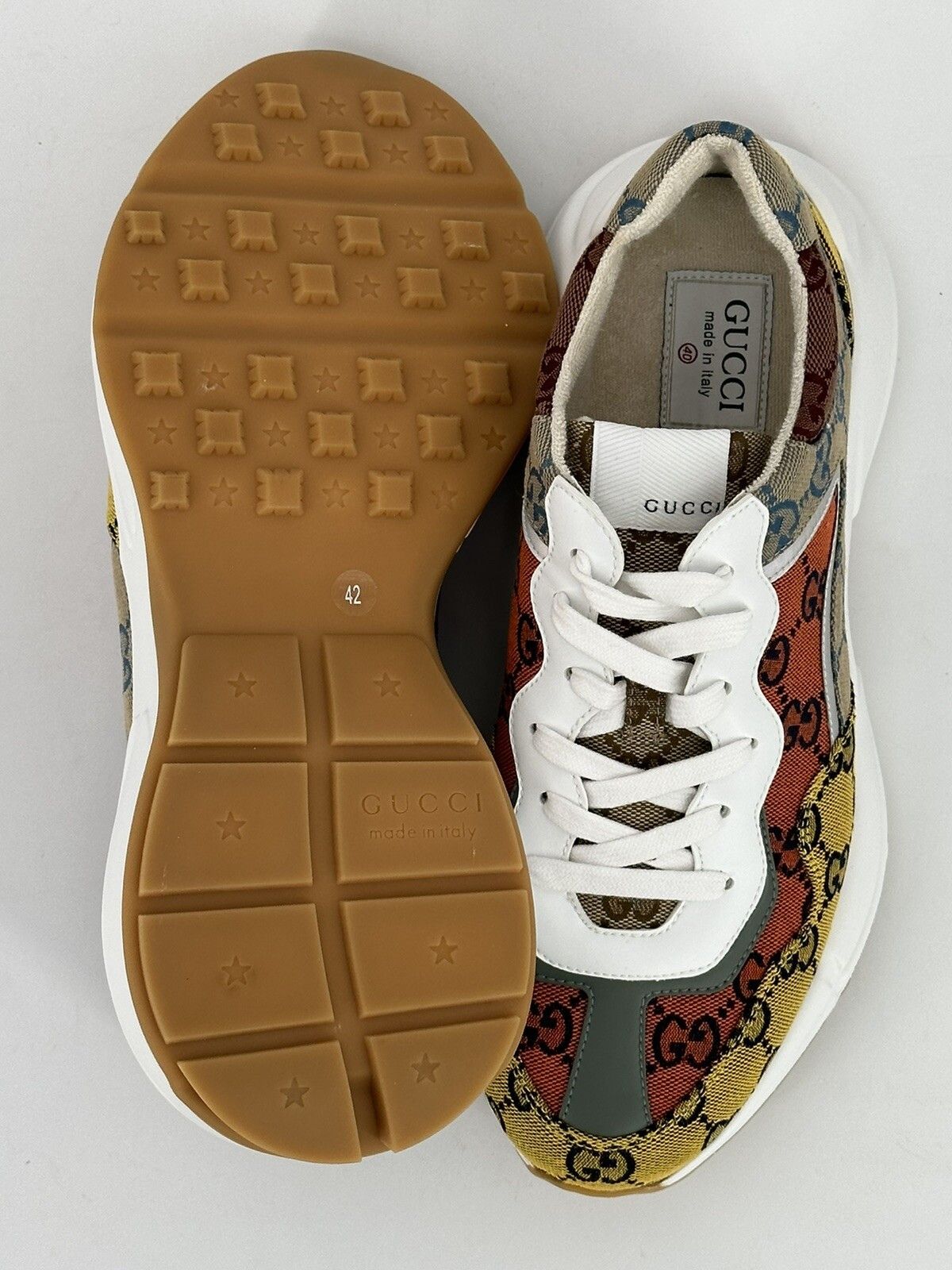 Gucci New Gucci Rhyton Sneakers Size-IT-42/US-12 Size US 12 / IT 42 - 10 Thumbnail