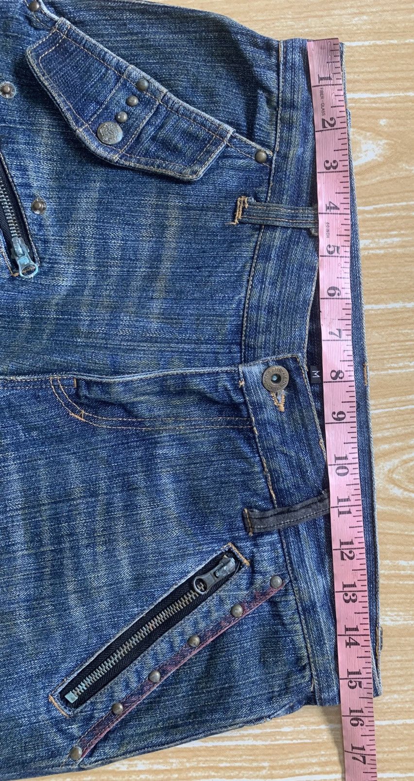 In The Attic Rare Distressed In The Attic Flare Denim Jeans Pants Size US 31 - 25 Thumbnail
