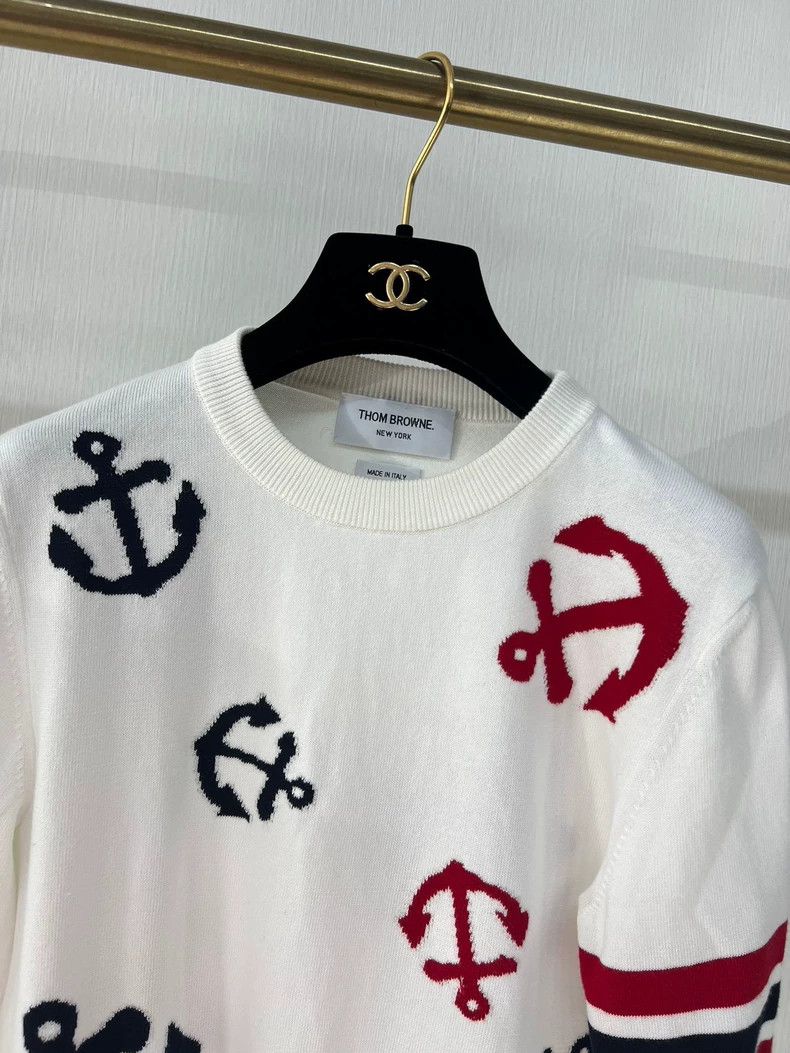Thom Browne Thom Browne Ship anchor knit short sleeved jacket Size S / US 4 / IT 40 - 3 Thumbnail