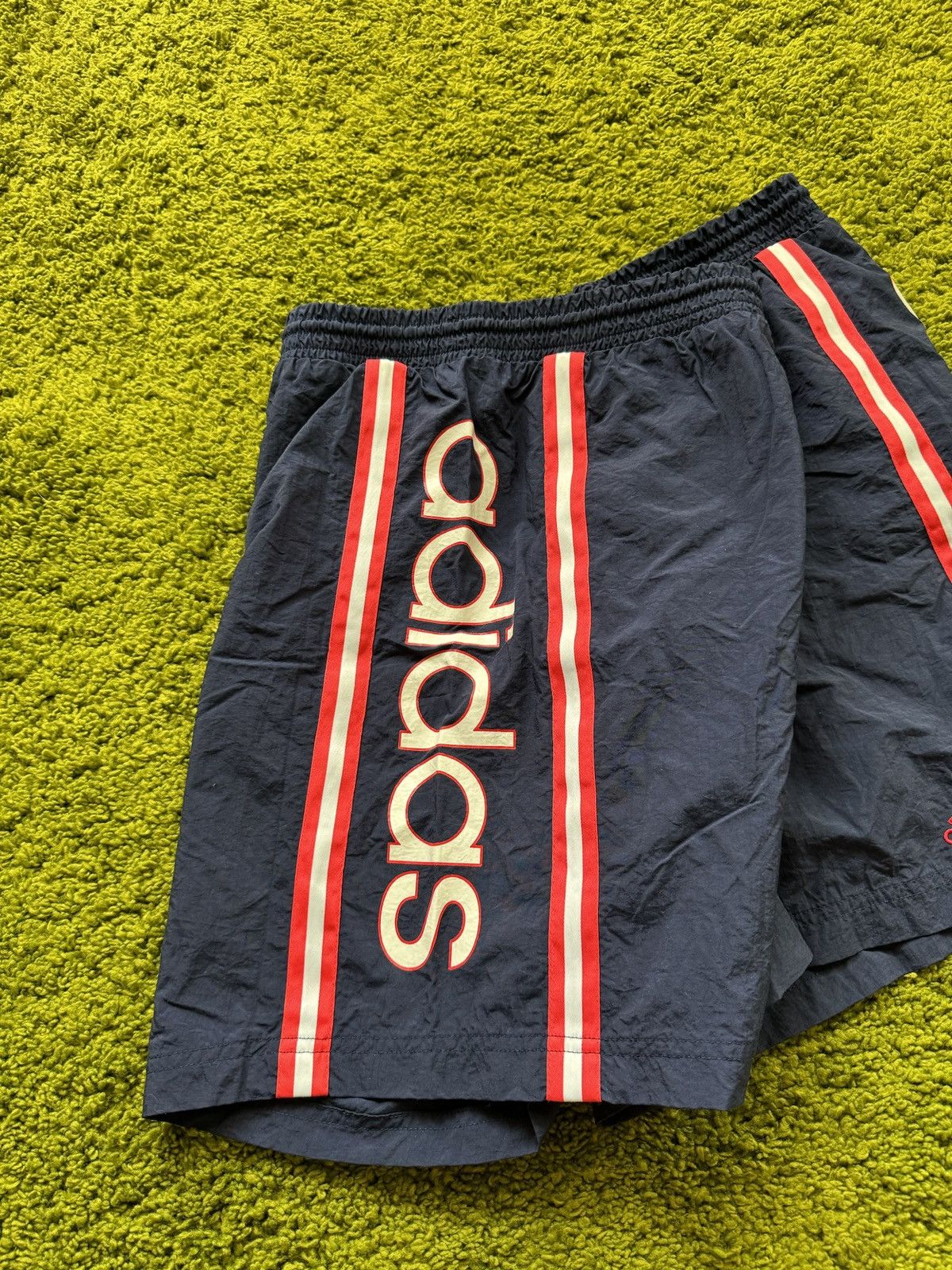 Adidas × Vintage Adidas 90s vintage all around logo shorts Size US 36 / EU 52 - 4 Thumbnail