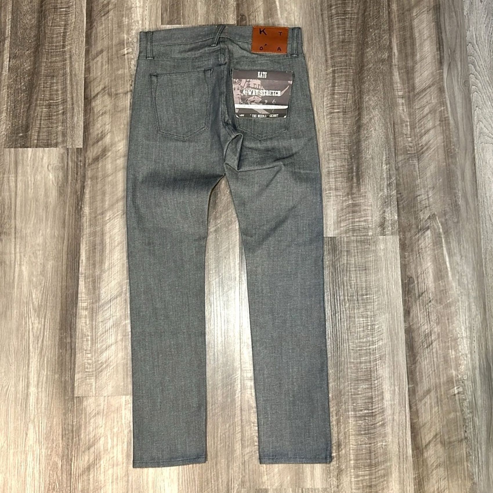 KATO Kato The Needle Skinny Jeans 28 Regular Men Gray 28x30 Jeans NWT Size US 28 / EU 44 - 3 Thumbnail