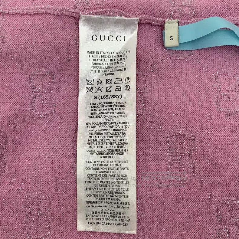 Gucci Gucci Pink logo jacquad full printed wool lapel single-bre Size S / US 4 / IT 40 - 6 Thumbnail