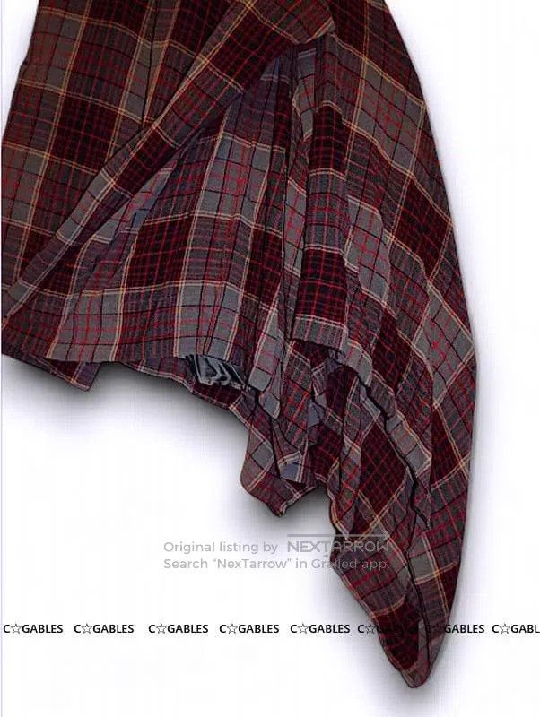 Vivienne Westwood Vivienne Westwood Classic Plaid Asymmetrical Hem Skirt Size 25" / US 0 / IT 36 - 6 Thumbnail