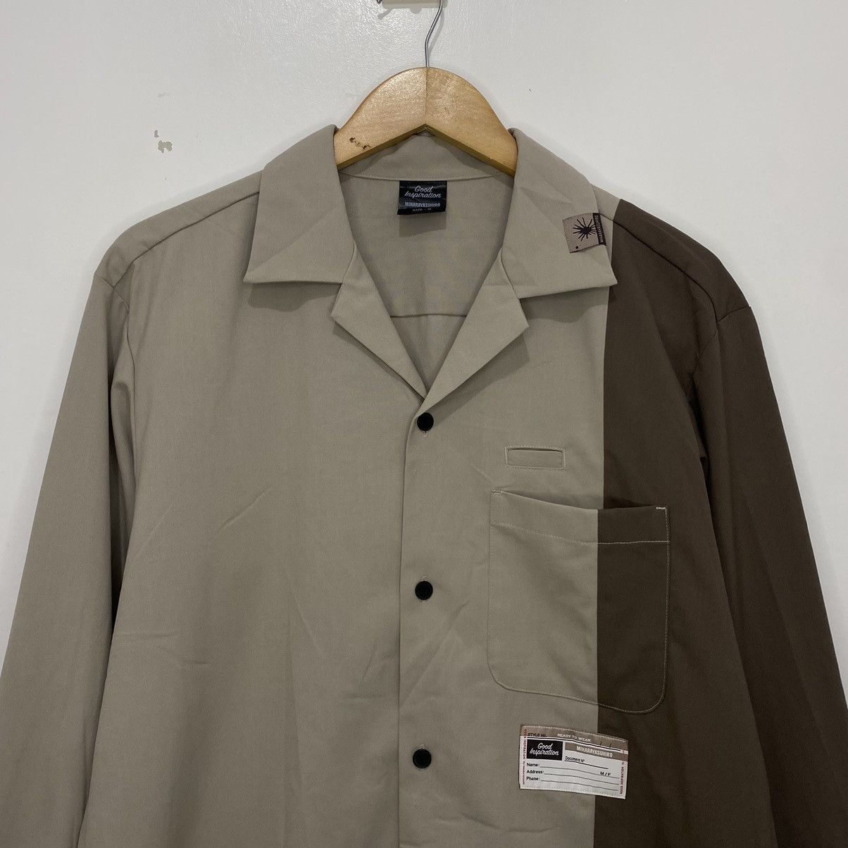 Maison MIHARA YASUHIRO GU Miharayasuhiro Two Tone Shirt Size US M / EU 48-50 / 2 - 3 Thumbnail