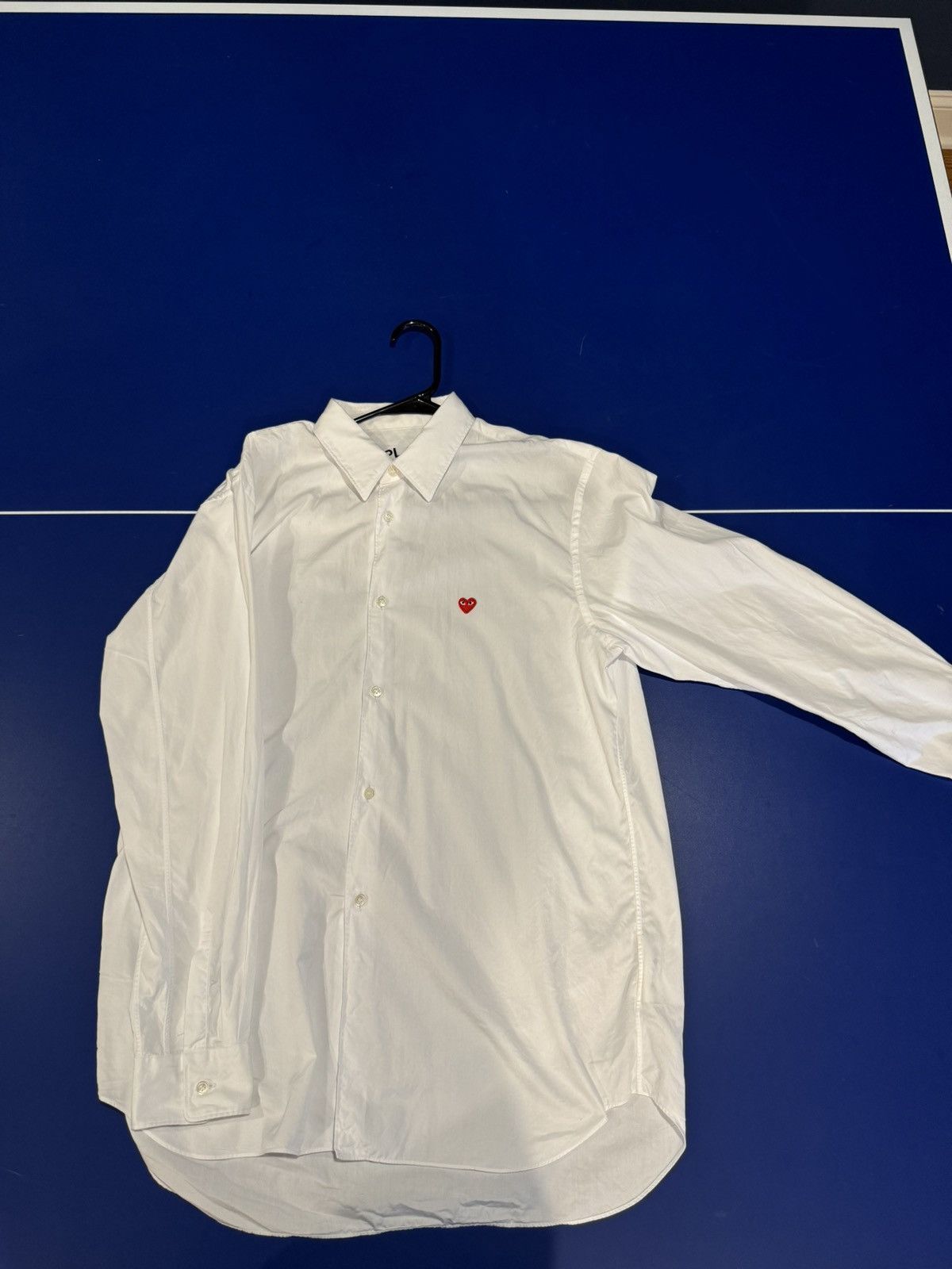 Comme des Garcons × Comme des Garcons PLAY Excellent condition Comme Des Garçons Play Button down Size US L / EU 52-54 / 3 - 3 Thumbnail