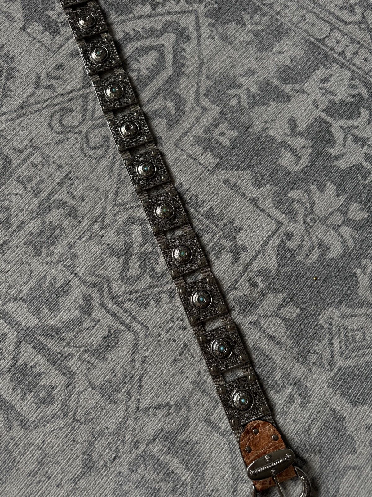Vintage Vintage Leather Avant Garde Belt Rhinestones Nanni Japanese Size ONE SIZE - 6 Thumbnail