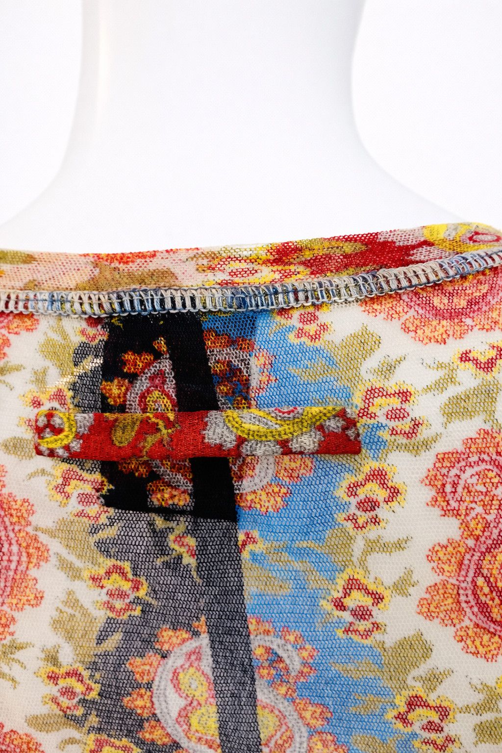 Jean Paul Gaultier Jean Paul Gaultier Mesh Top | Paisley Scarf Print | Sheer Size US S / EU 44-46 / 1 - 9 Thumbnail