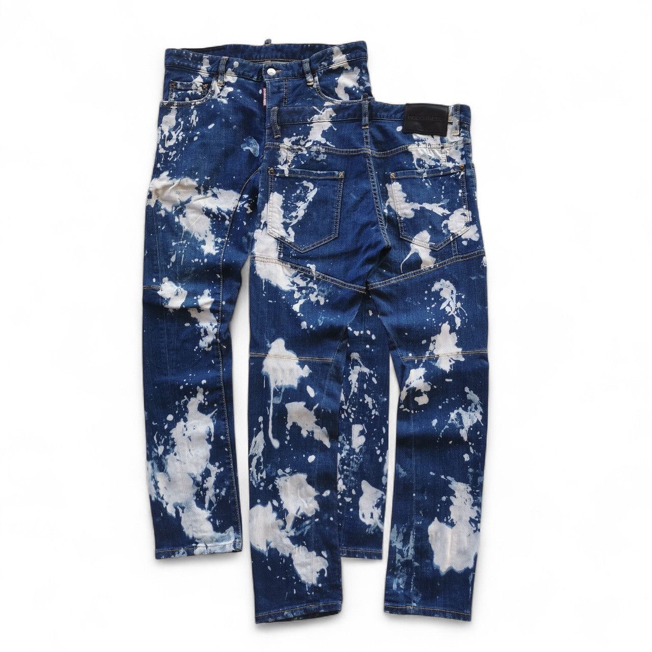 Dsquared2 Dsquared2 Splattered Denim Jeans Size US 32 / EU 48 - 1 Thumbnail