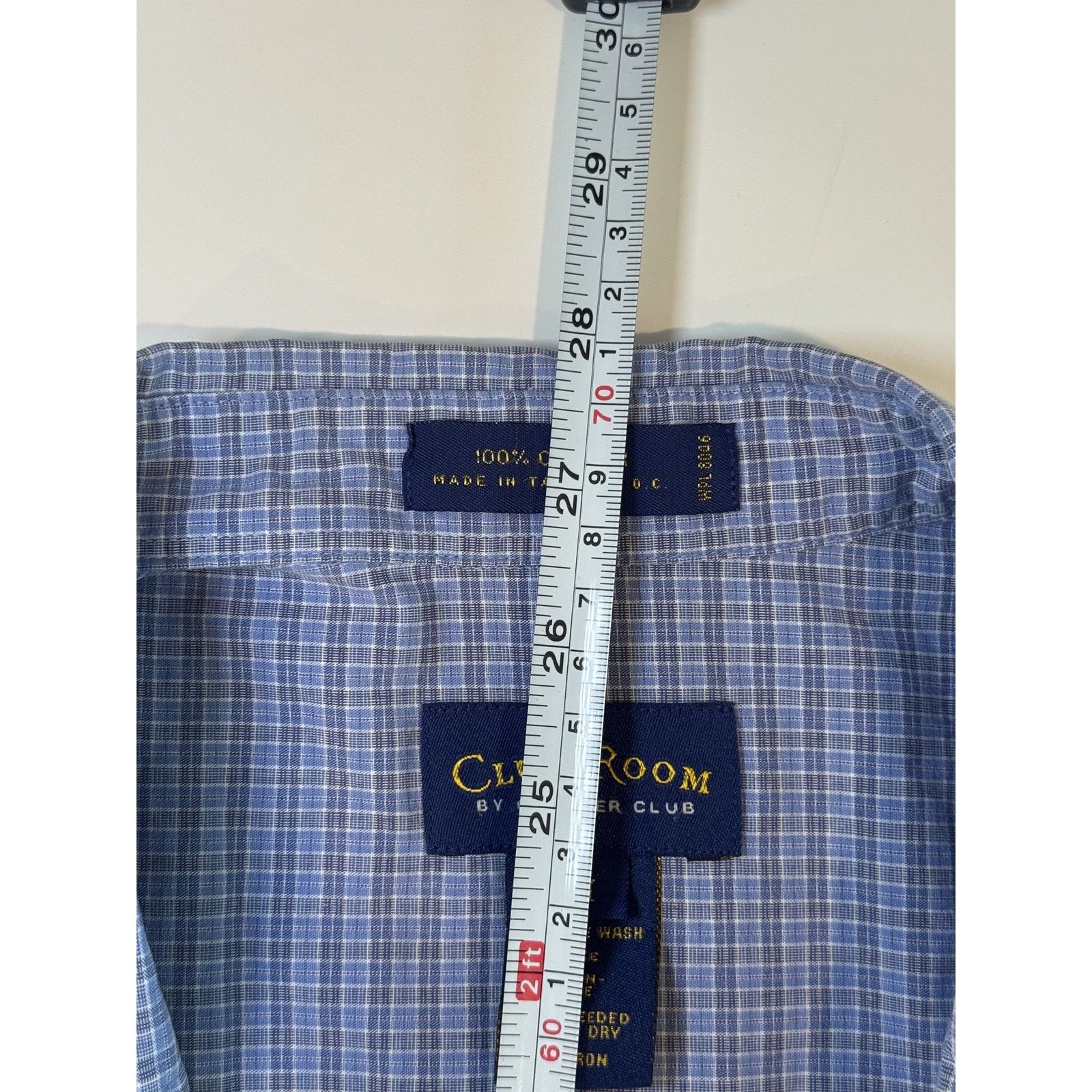 Club Room Club Room Medium Plaid Short Sleeve Button Up Casual Summer Size US M / EU 48-50 / 2 - 5 Thumbnail