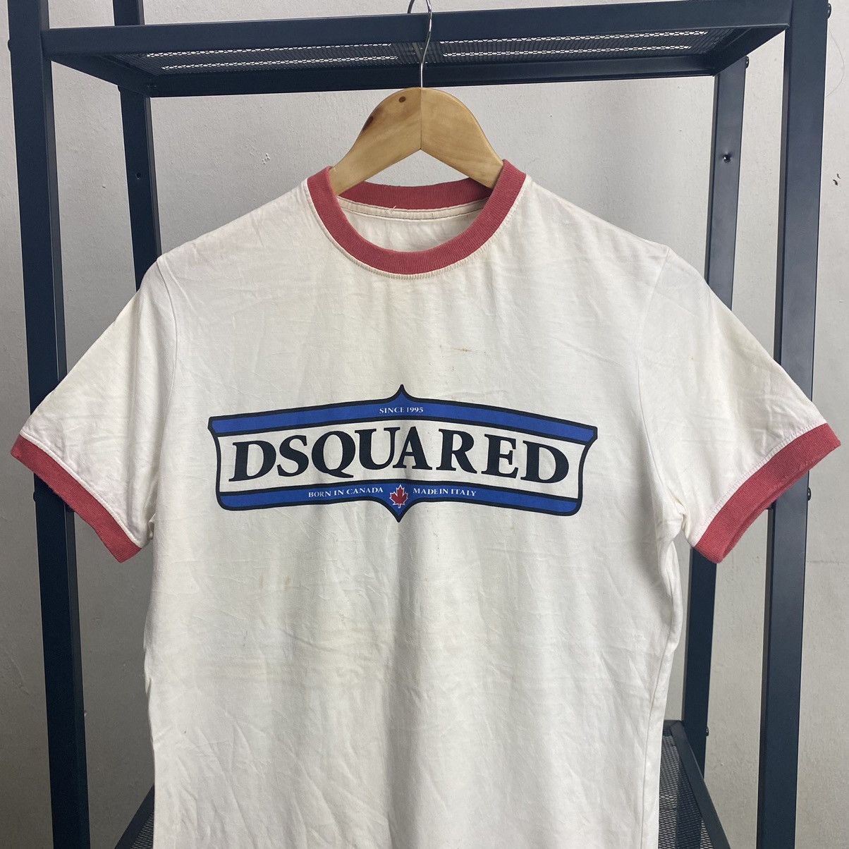 Dsquared2 × Vintage VINTAGE‼️DSQUARED Born In Canada Made In Italy SPELLOUT Tee Size US S / EU 44-46 / 1 - 3 Thumbnail