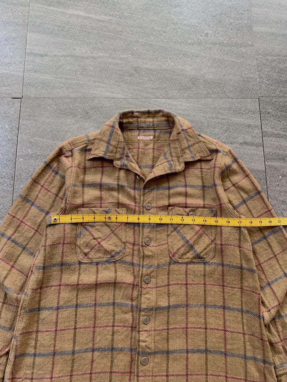 Kapital FREE TAX! Cropped Plaid Wool Ls Shirt Size US S / EU 44-46 / 1 - 12 Thumbnail