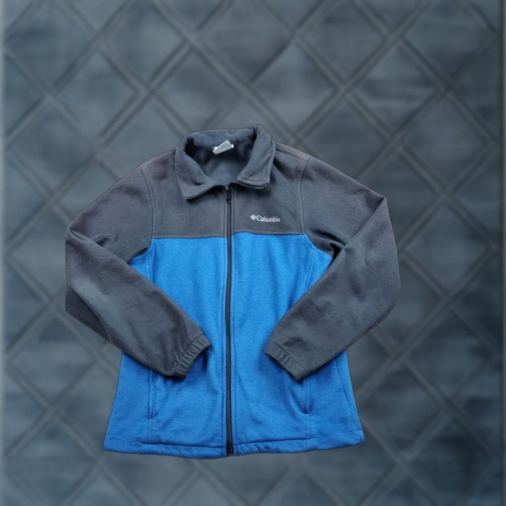 Vintage Columbia Fleece Jacket Mens Small Blue Full Zip Outdoors Pockets Windbreaker Mock Neck Lightweight Size US S / EU 44-46 / 1 - 1 Thumbnail