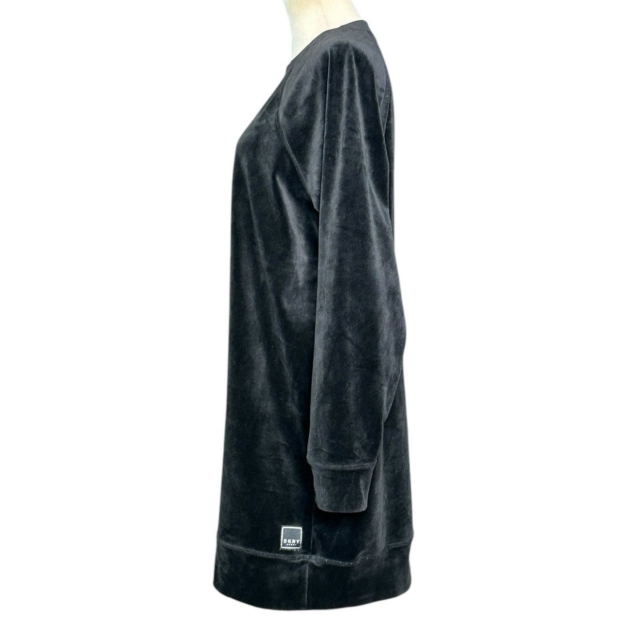 DKNY DKNY black velvet long sleeves mini t shirt dress size XS Size XS / US 0-2 / IT 36-38 - 13 Thumbnail