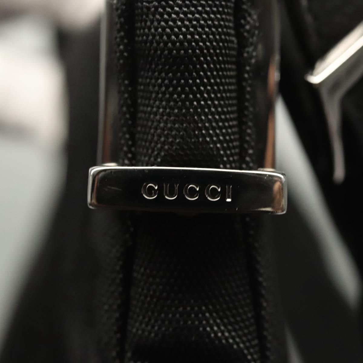 Gucci GUCCI Shoulder Bag Nylon Black Silver 001 3193 001 3193 Size ONE SIZE - 9 Thumbnail