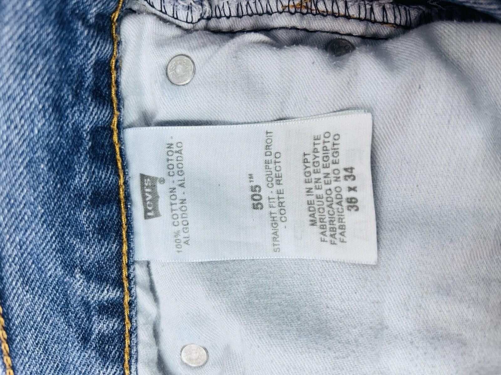 Levi's Levi's Men’s Classic 505 straight fit blue jeans 36x34 Size US 36 / EU 52 - 8 Thumbnail