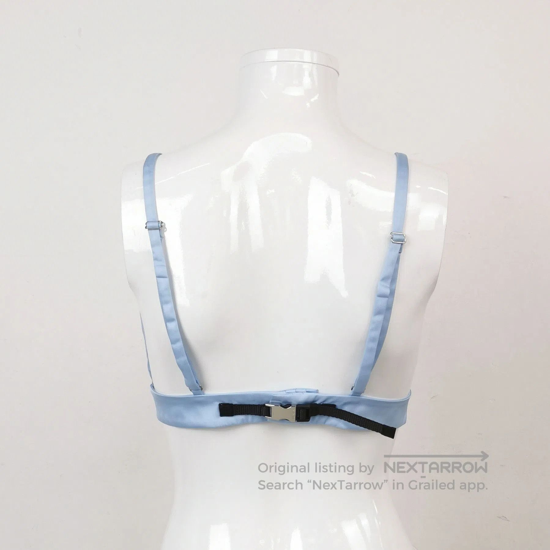 Prada Prada Light Blue Triangle Logo Vest . Size L / US 10 / IT 46 - 2 Thumbnail