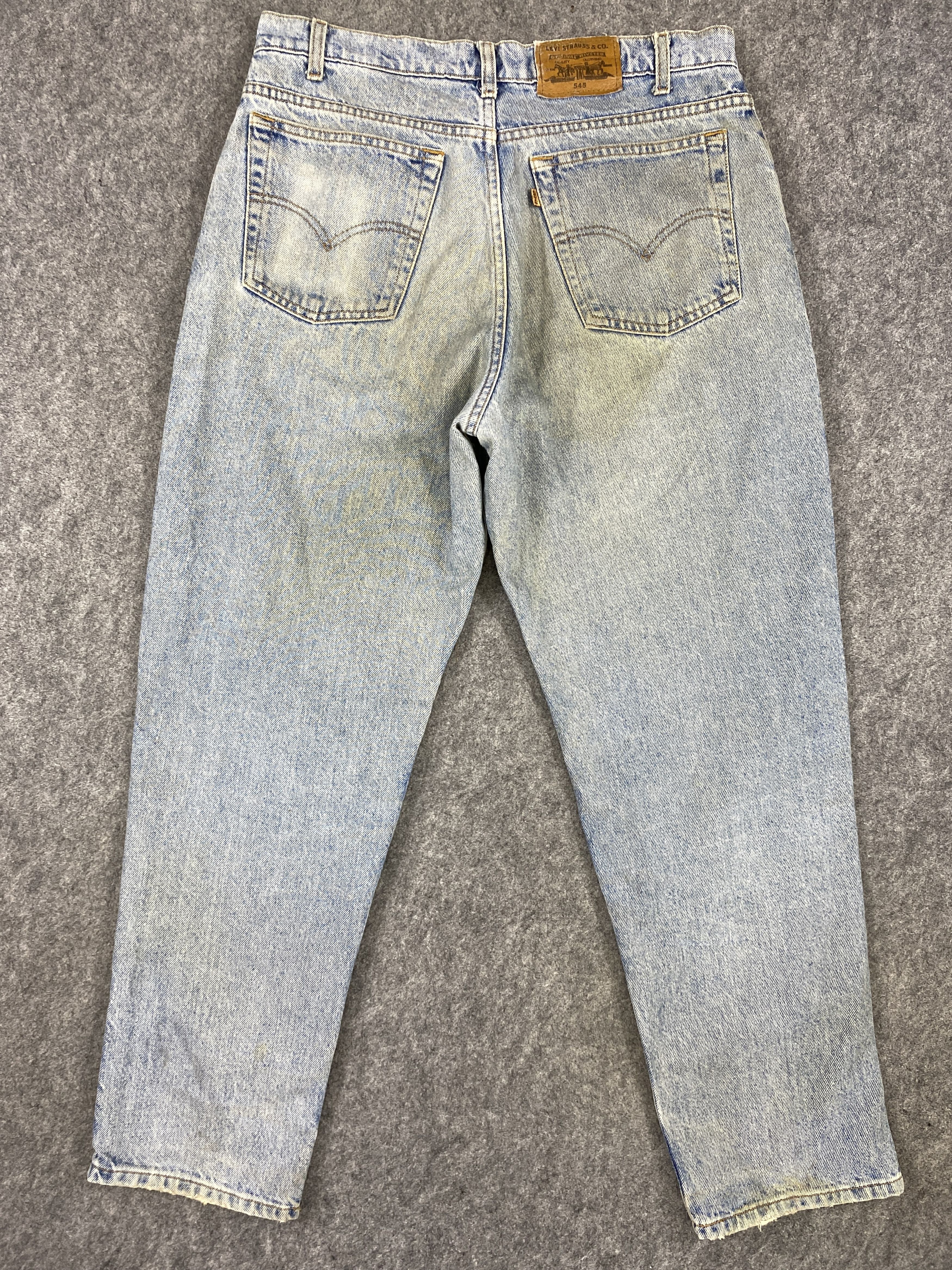 Levi's Dirty Blue Vintage Levi's 545 Loose Fit 33x29.5 Denim SJ071 Size US 33 - 2 Thumbnail