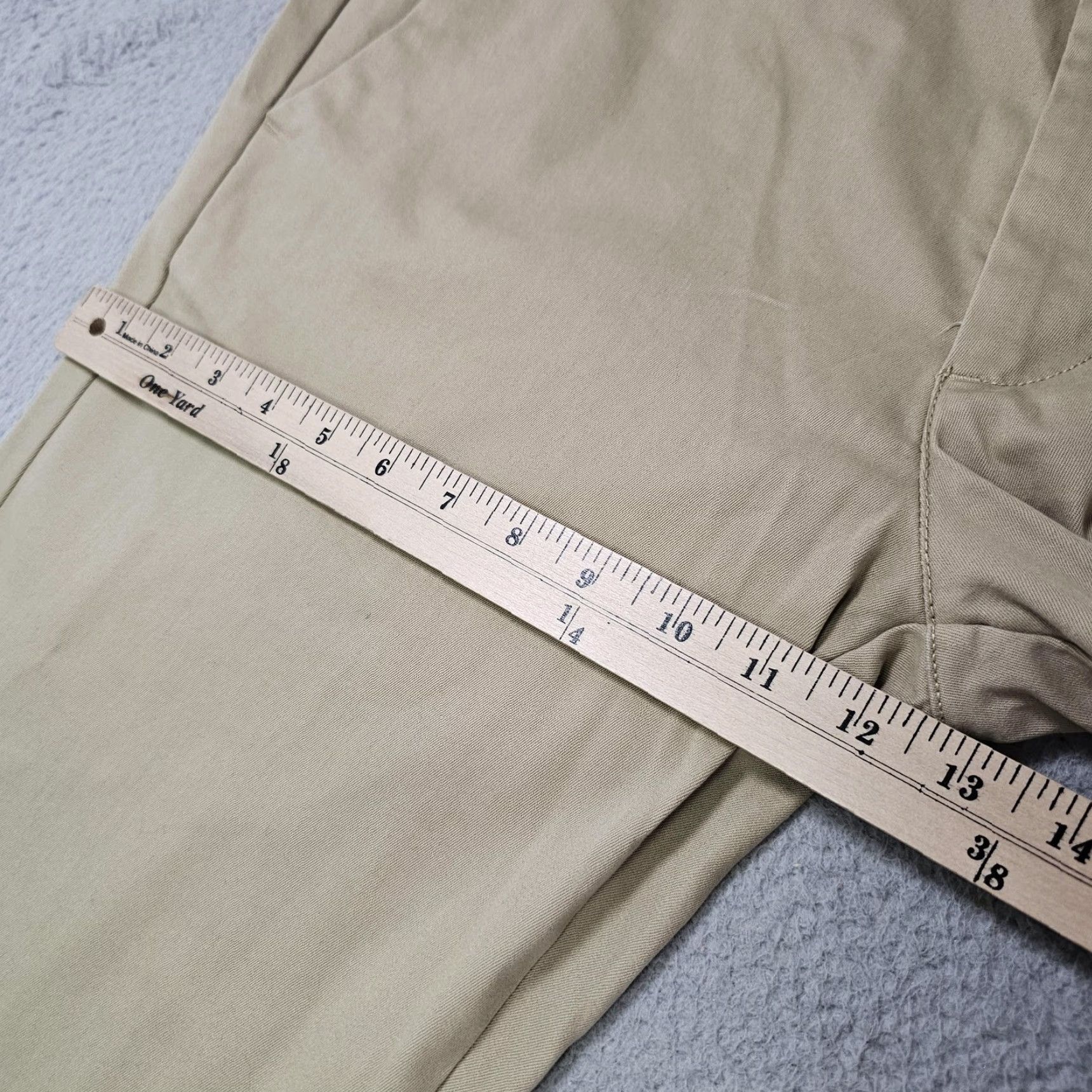Vintage St. John's Bay Stretch Chino Pants Mens 36x32 British Khaki Straight Fit Casual Pants Mens Size US 36 / EU 52 - 5 Thumbnail