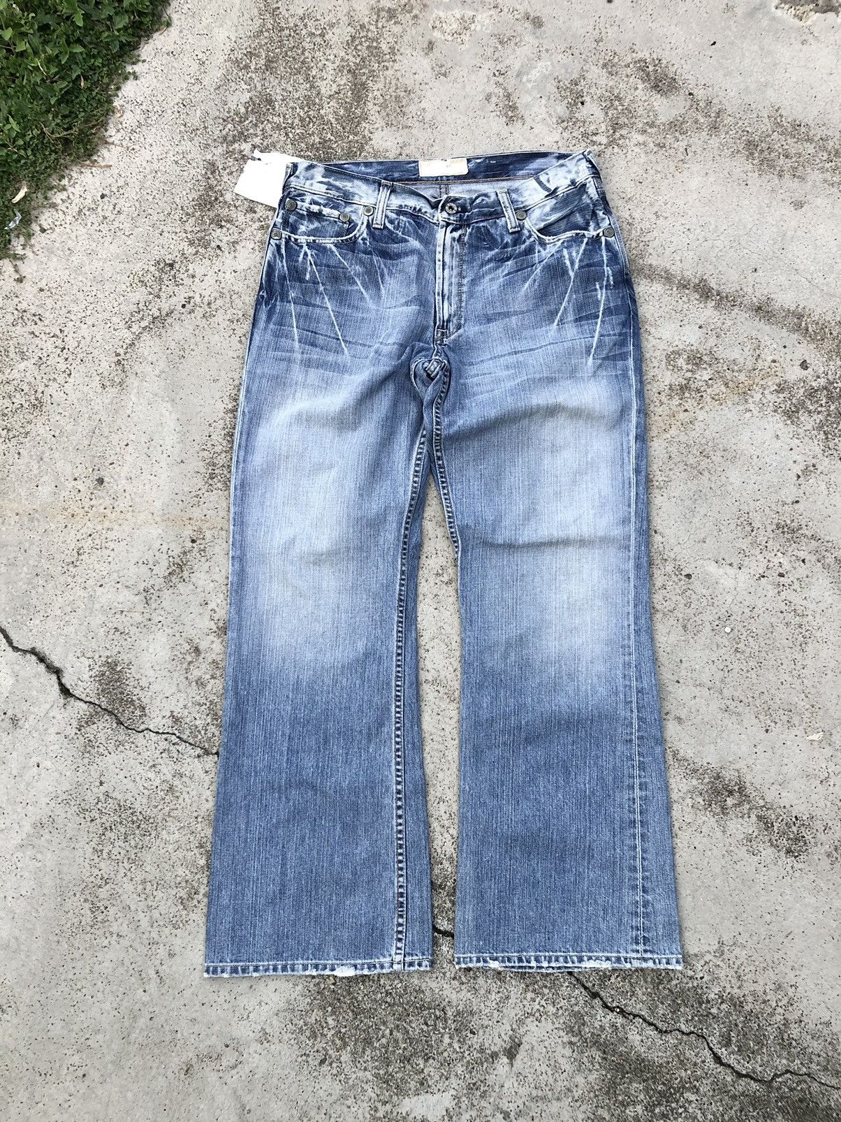 If Six Was Nine FLARED⚡️⚡️BKE WASHED BLUE DENIM Size US 34 / EU 50 - 1 Thumbnail