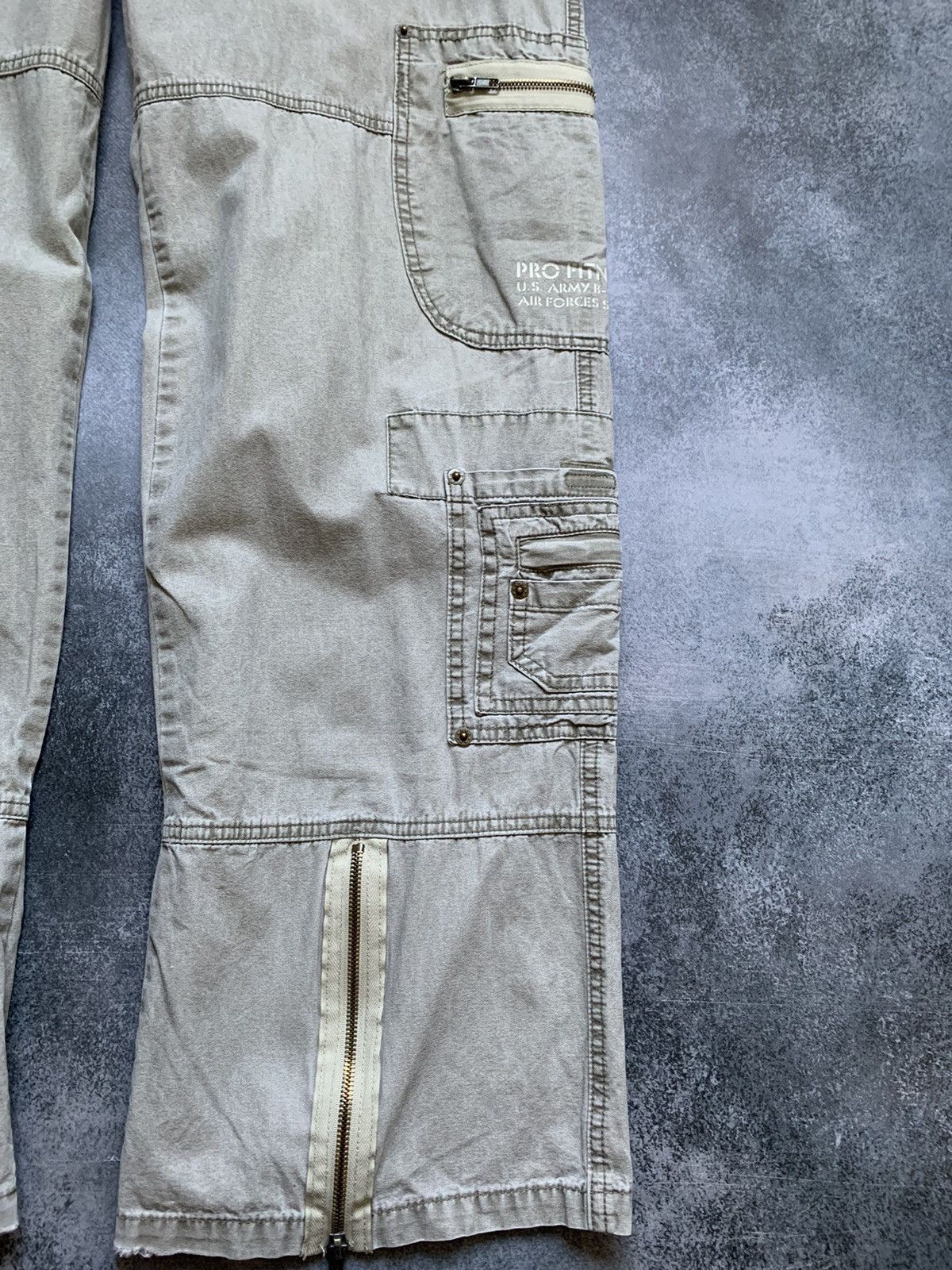 Hysteric Glamour Vintage Balenciaga Junya Watanabe Style Cargo Washed Jeans Size US 34 / EU 50 - 3 Thumbnail
