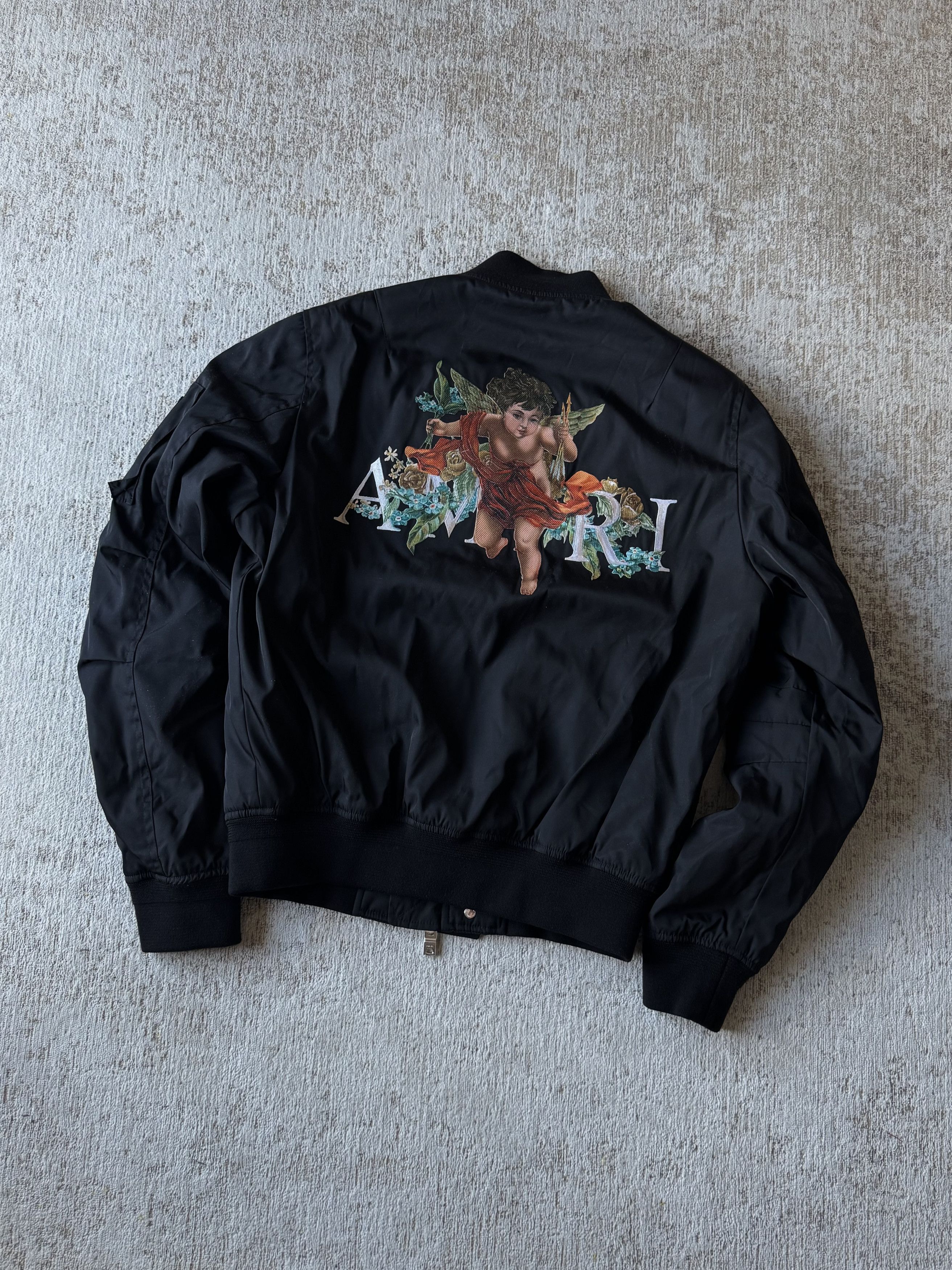 Amiri Amiri Cherub/Angel Silk Bomber Jacket | Size 48 | New Size US M / EU 48-50 / 2 - 2 Thumbnail