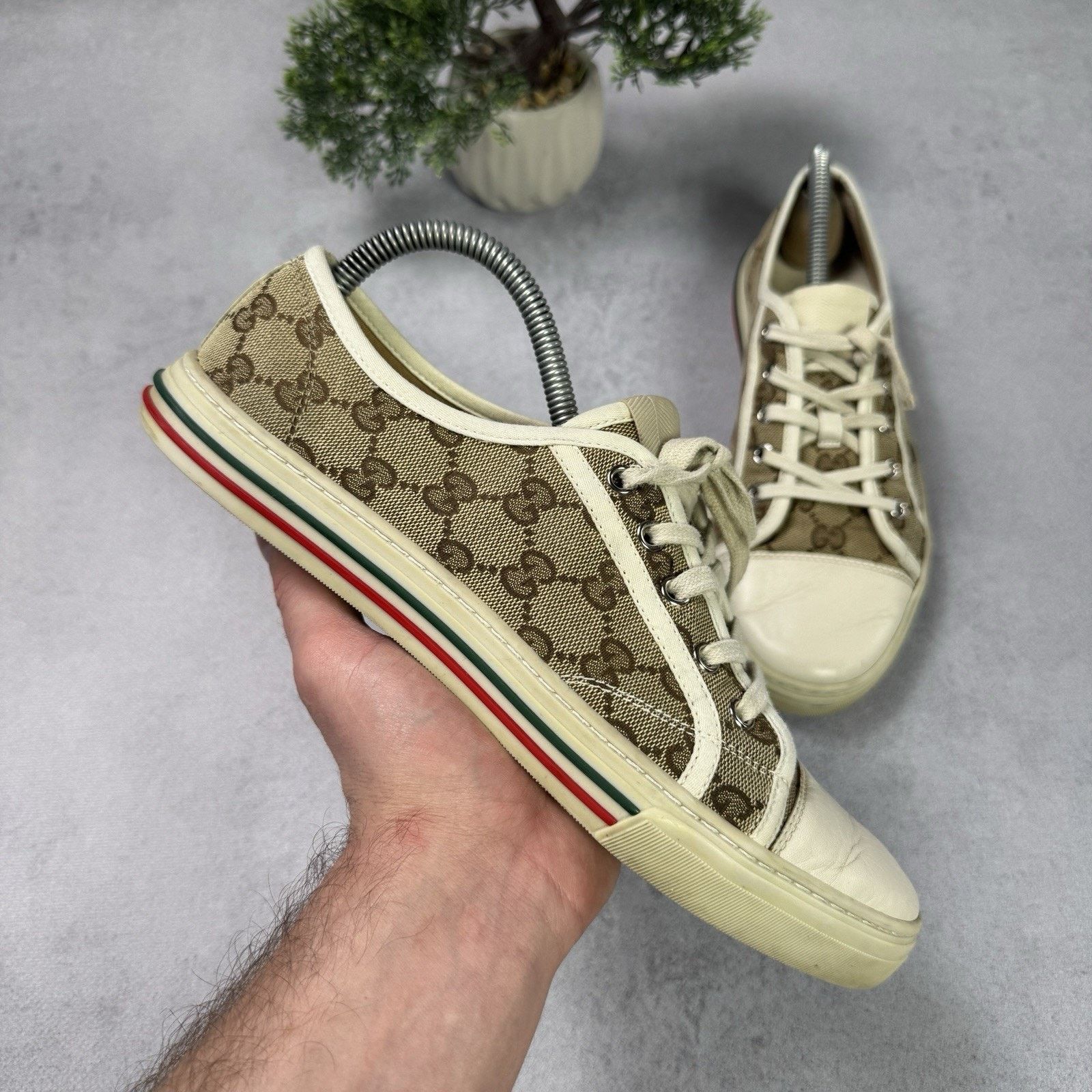 Gucci Gucci Cloth Trainers Canvas GG Monogram Men Size 40 US 7 Size US 7 / IT 37 - 2 Thumbnail