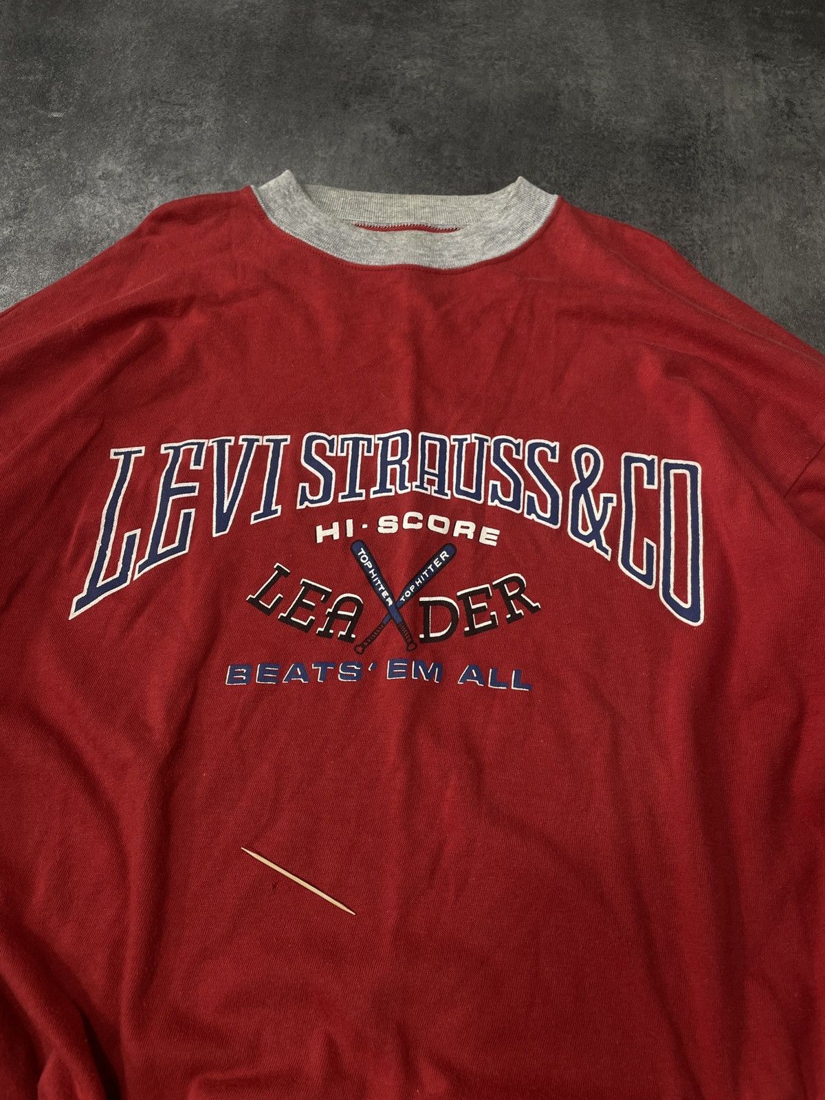 Levi's 🔥Offers🔥Levis Vintage 90s Sweatshirt Spellout Boxy Rare Size US XL / EU 56 / 4 - 8 Thumbnail