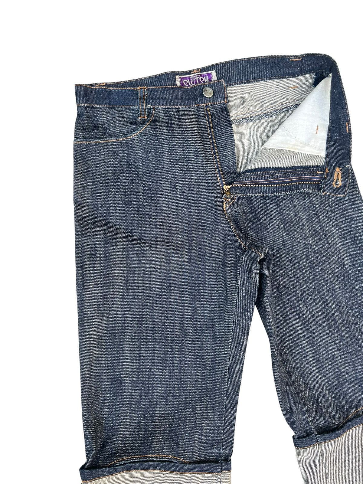 Vintage CLUTCH Japan Folded Leg Redline Selvedge Denim Size US 30 / EU 46 - 8 Thumbnail