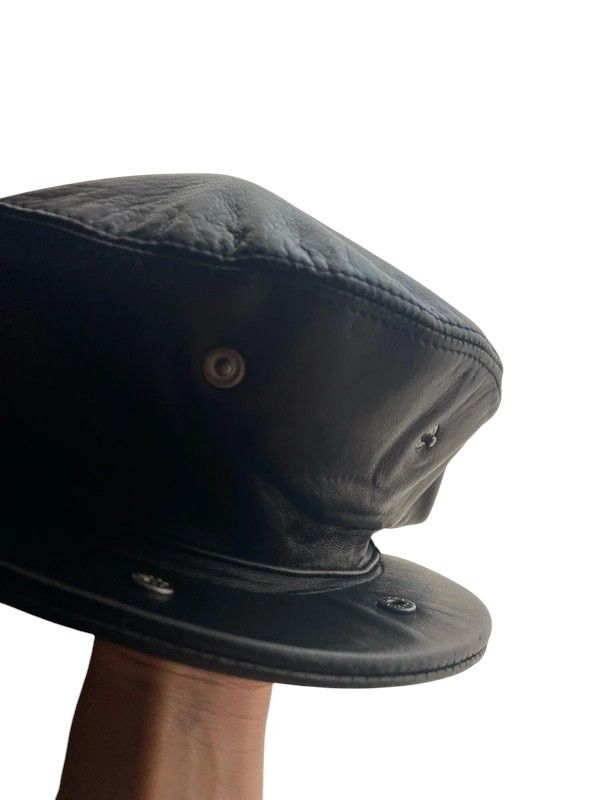 Gucci F/W 2003 RUNWAY LEATHER CAP BY TOM FORD Size ONE SIZE - 7 Thumbnail