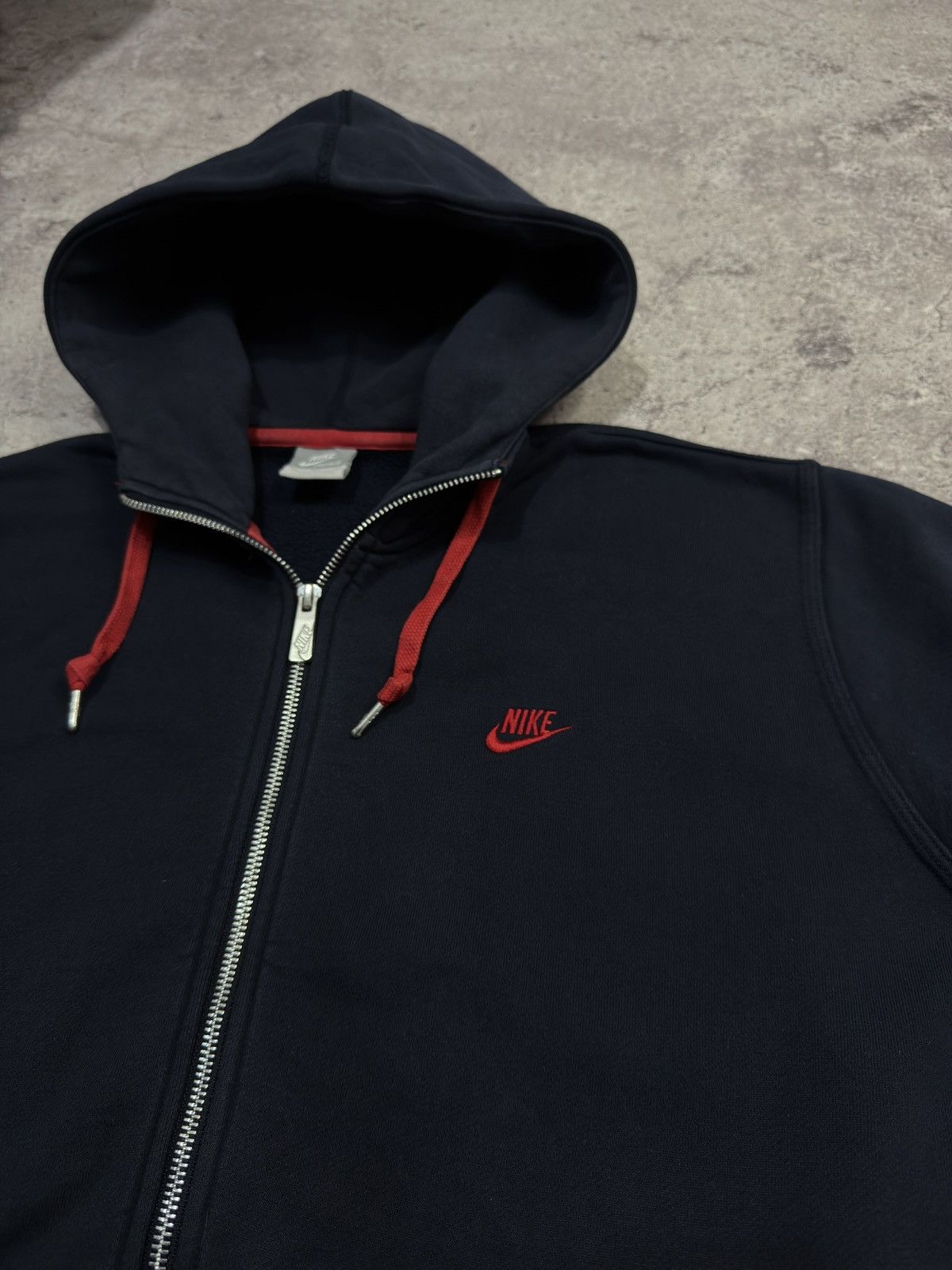Nike Vintage Nike Zip Up Hoodie Size US XL / EU 56 / 4 - 11 Thumbnail