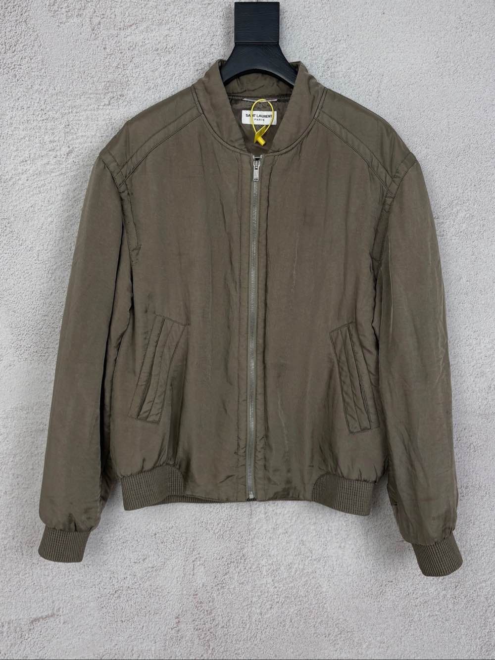 Saint Laurent Paris Saint Laurent Cupro Bomber Jacket Size S Size US S / EU 44-46 / 1 - 1 Thumbnail