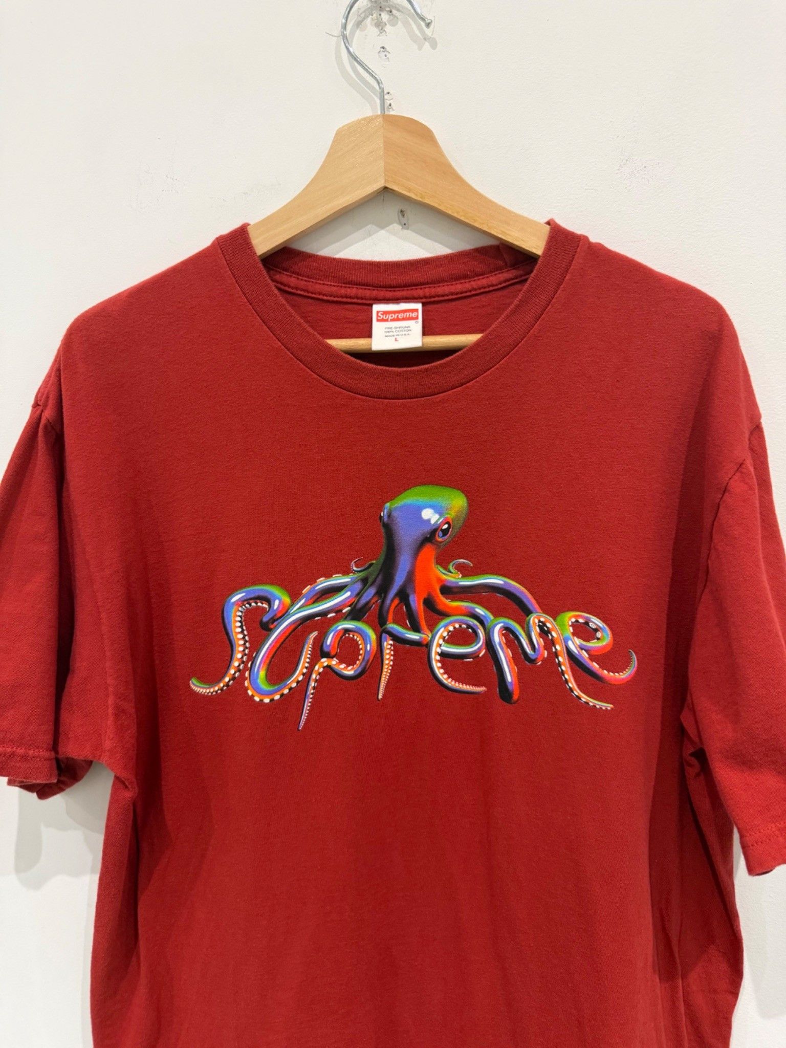 Supreme Supreme Tentacles Tee Red Size US L / EU 52-54 / 3 - 2 Thumbnail