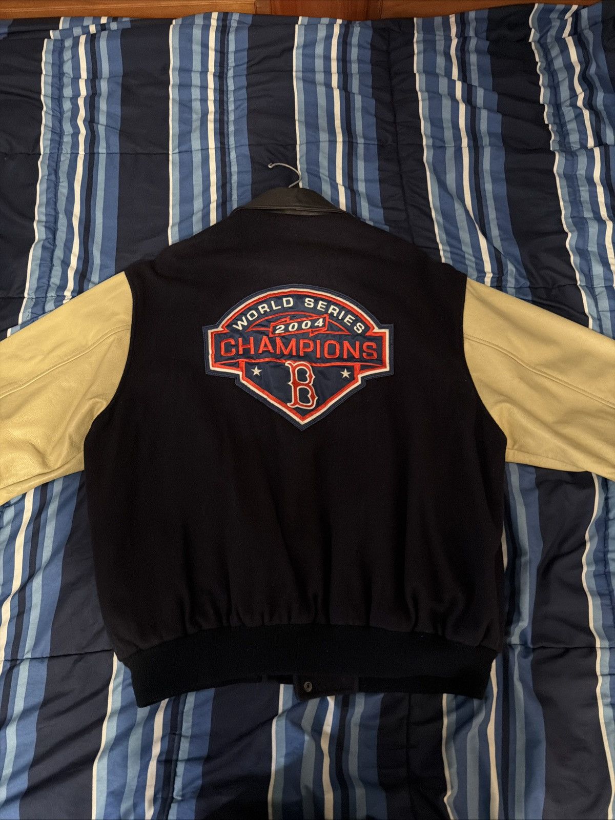 Majestic Boston Red Sox 2004 World Series Championship Varsity Jacket Size US L / EU 52-54 / 3 - 6 Thumbnail