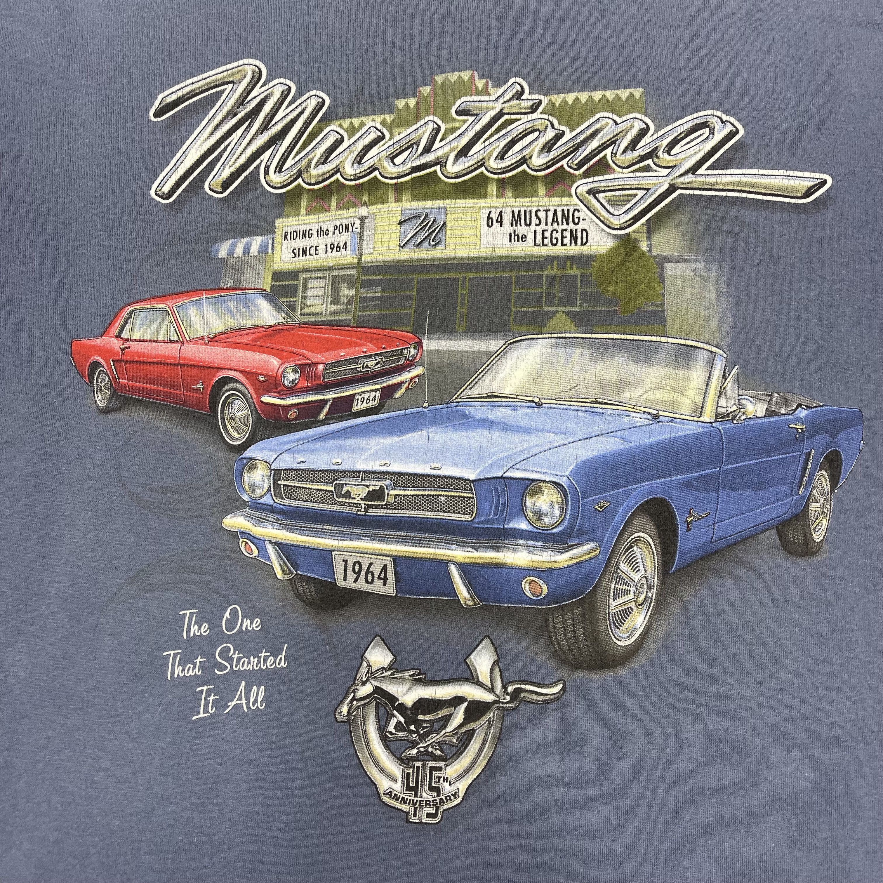 Gildan Vintage MUSTANG by GILDAN Crew Neck T Shirt #1320/AT Size US XXL / EU 58 / 5 - 2 Thumbnail