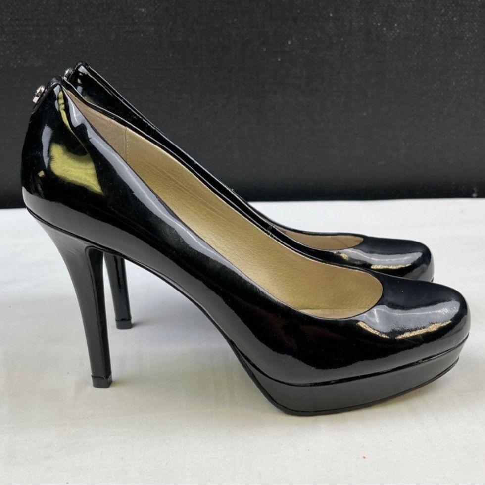 Michael Kors Michael Kors Women's Black Shoes/Platform Heels Sz 7.5M SKU Size US 7.5 / IT 37.5 - 4 Thumbnail
