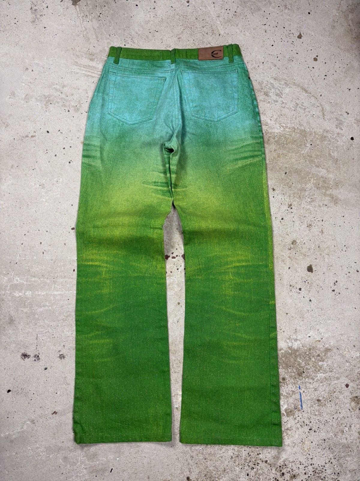 Just Cavalli Vintage 2000s Roberto Just Cavalli Psychodelic Flare Pants Size 27" / US 4 / IT 40 - 2 Thumbnail