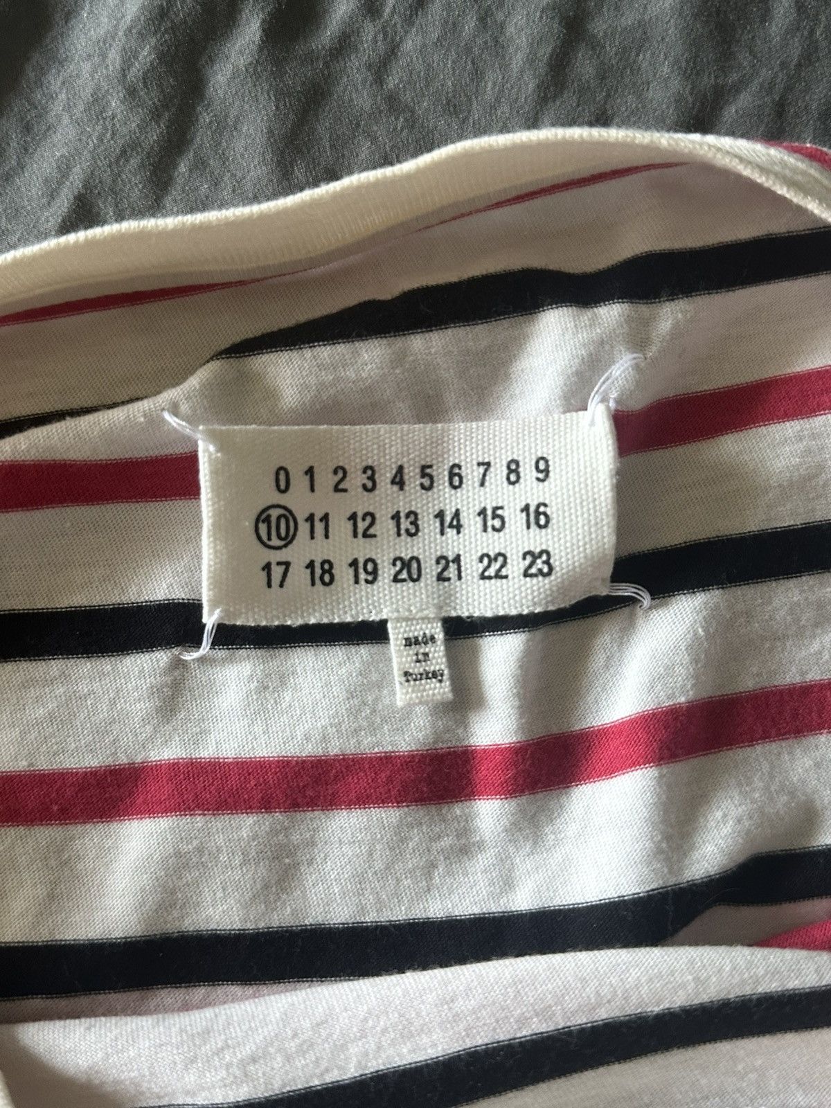 Maison Margiela maison margiela 10 striped t-shirt Size US S / EU 44-46 / 1 - 4 Thumbnail