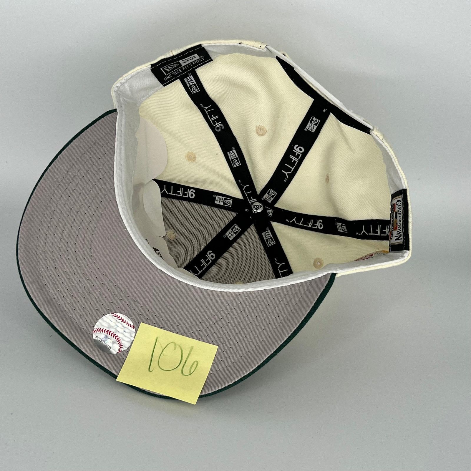 New Era White Green Los Angeles Dodgers 60TH Anniversary New Era MLB Size ONE SIZE - 4 Thumbnail