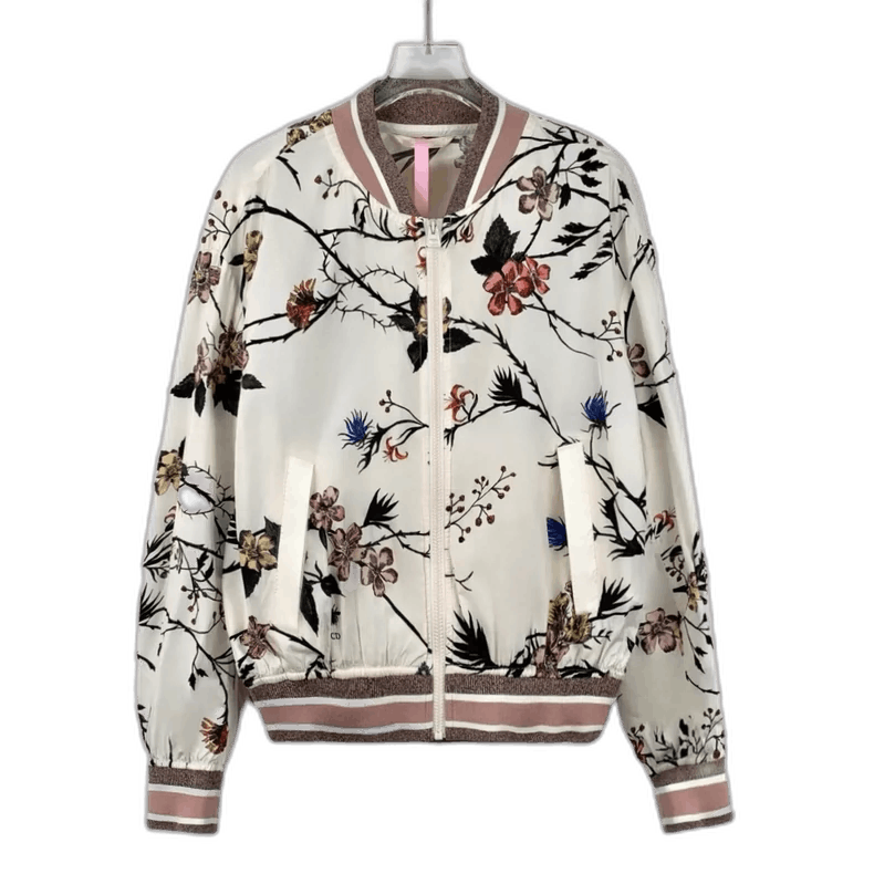 Dior Christian Dior Floral Silk Long Sleeve Jacket Size XXS / US 00 / IT 34 - 1 Thumbnail