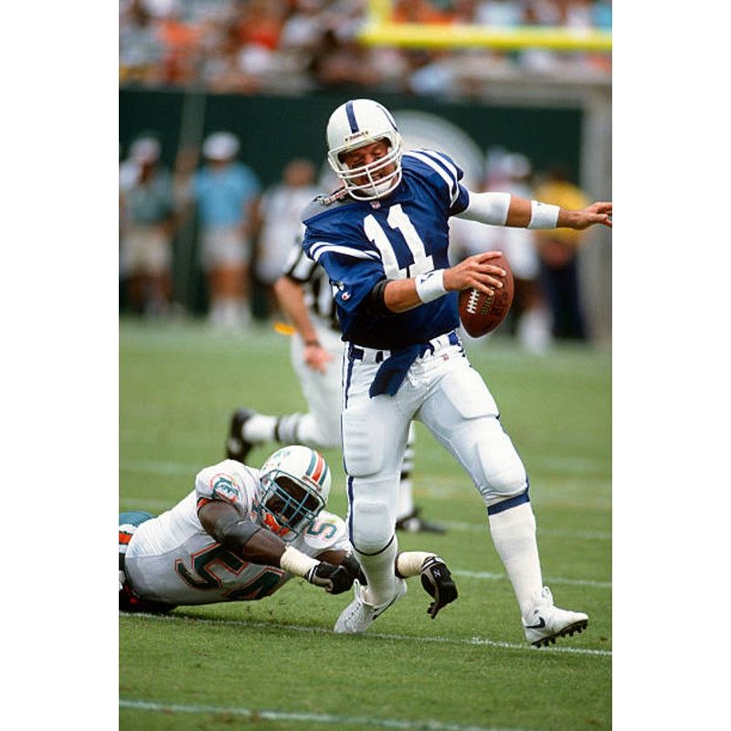Jeff GEORGE Indianapolis Colts 90s authentic jersey 42 vtg