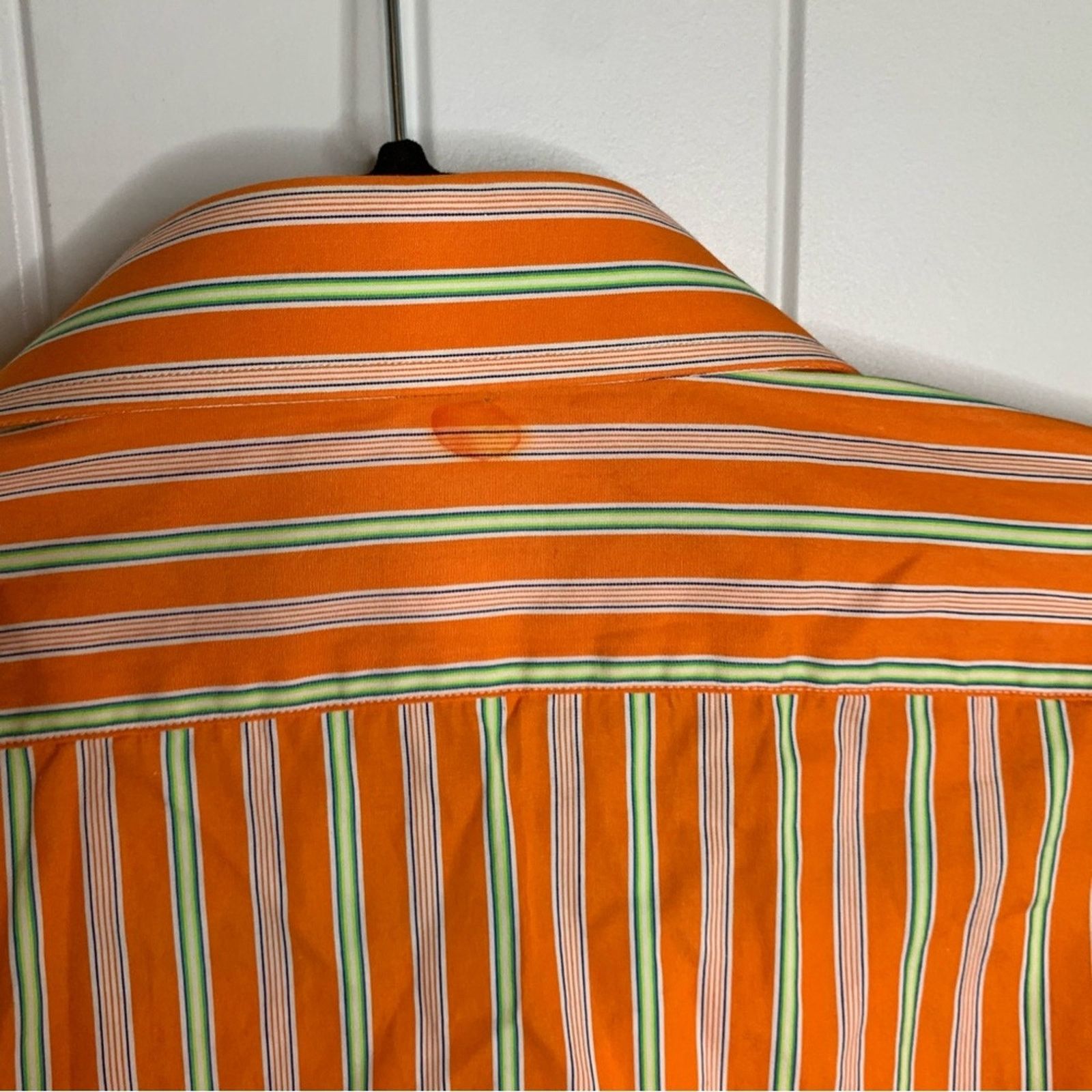 Ralph Lauren Purple Label Ralph Lauren purple label Italy striped orange button shirt Size US XL / EU 56 / 4 - 5 Thumbnail