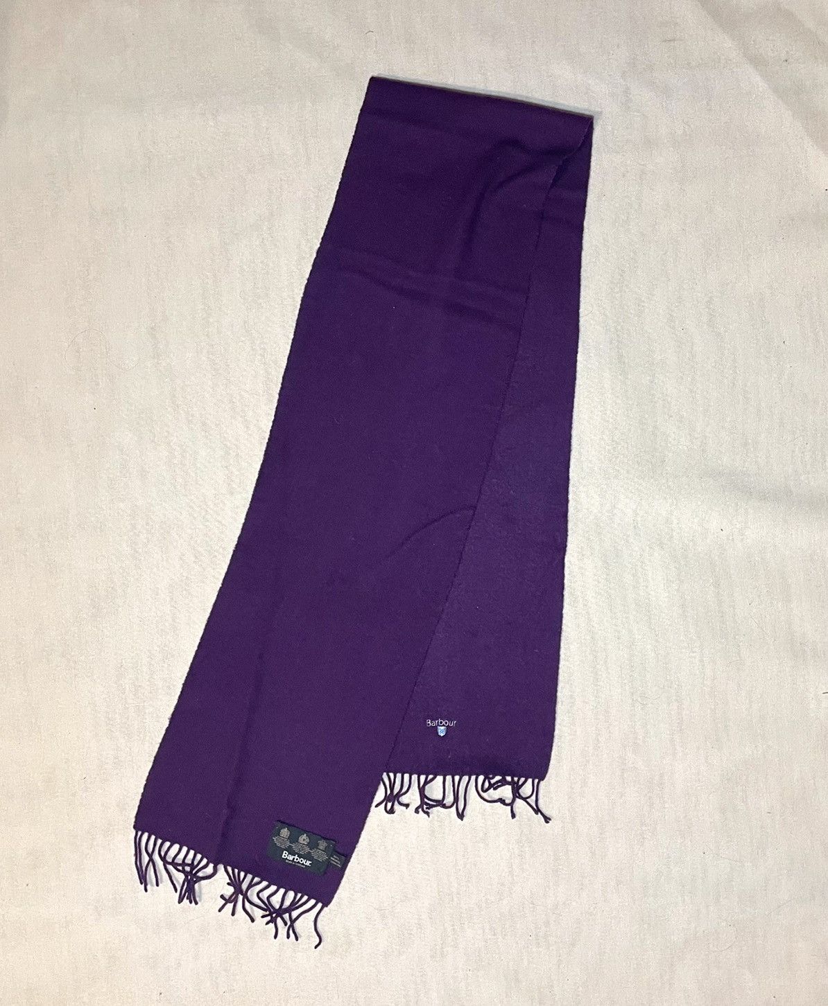 Barbour Barbour purple wool scarf Size ONE SIZE - 5 Thumbnail