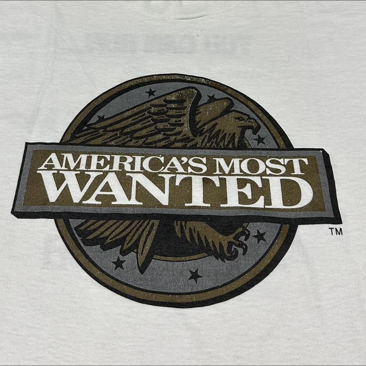 Other Vintage 90s America’s Most Wanted John Walsh Promo T-Shirt Size US L / EU 52-54 / 3 - 3 Thumbnail