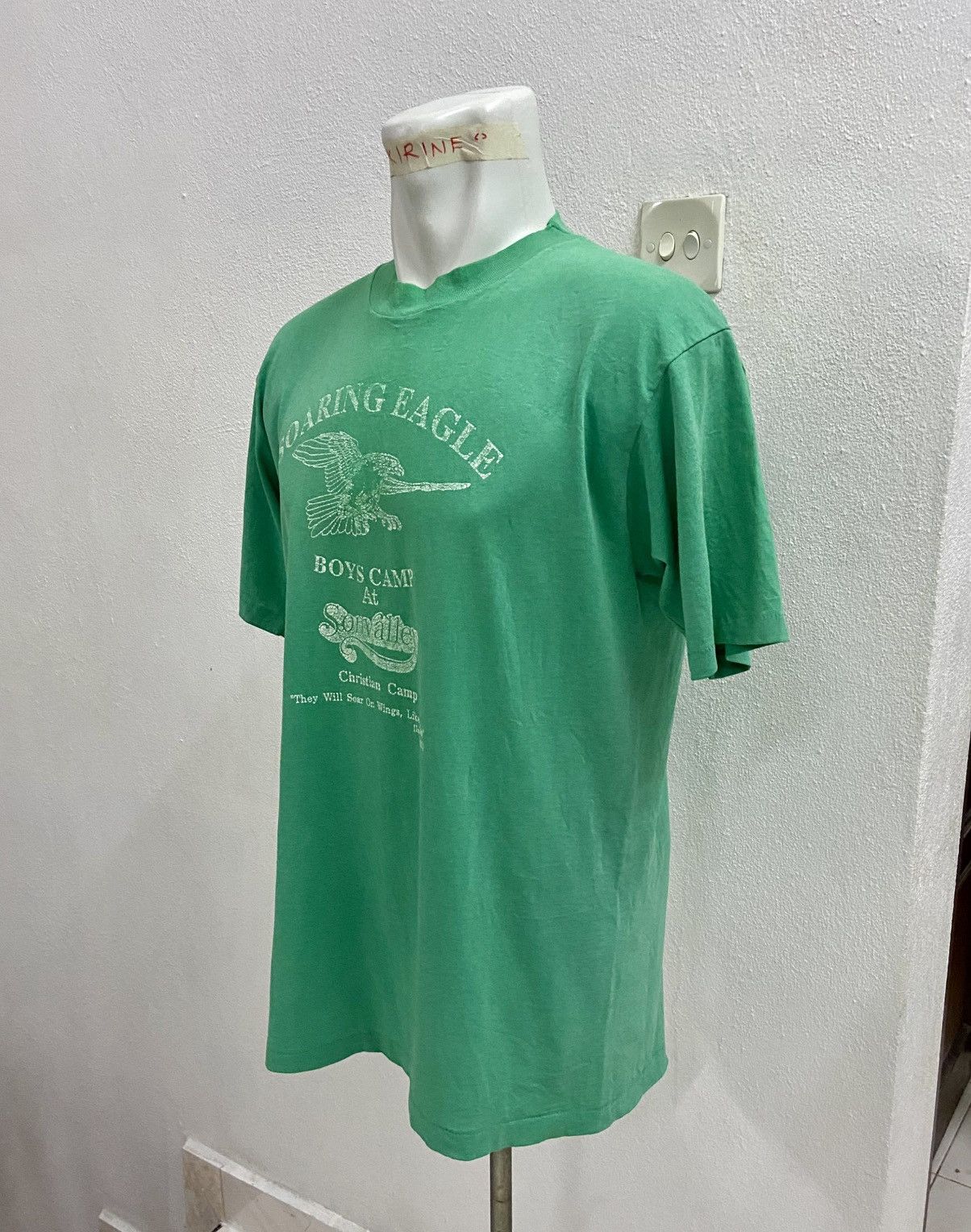 Other VINTAGE 80's SOARING EAGLE BOYCAMP TEE Size US L / EU 52-54 / 3 - 5 Thumbnail