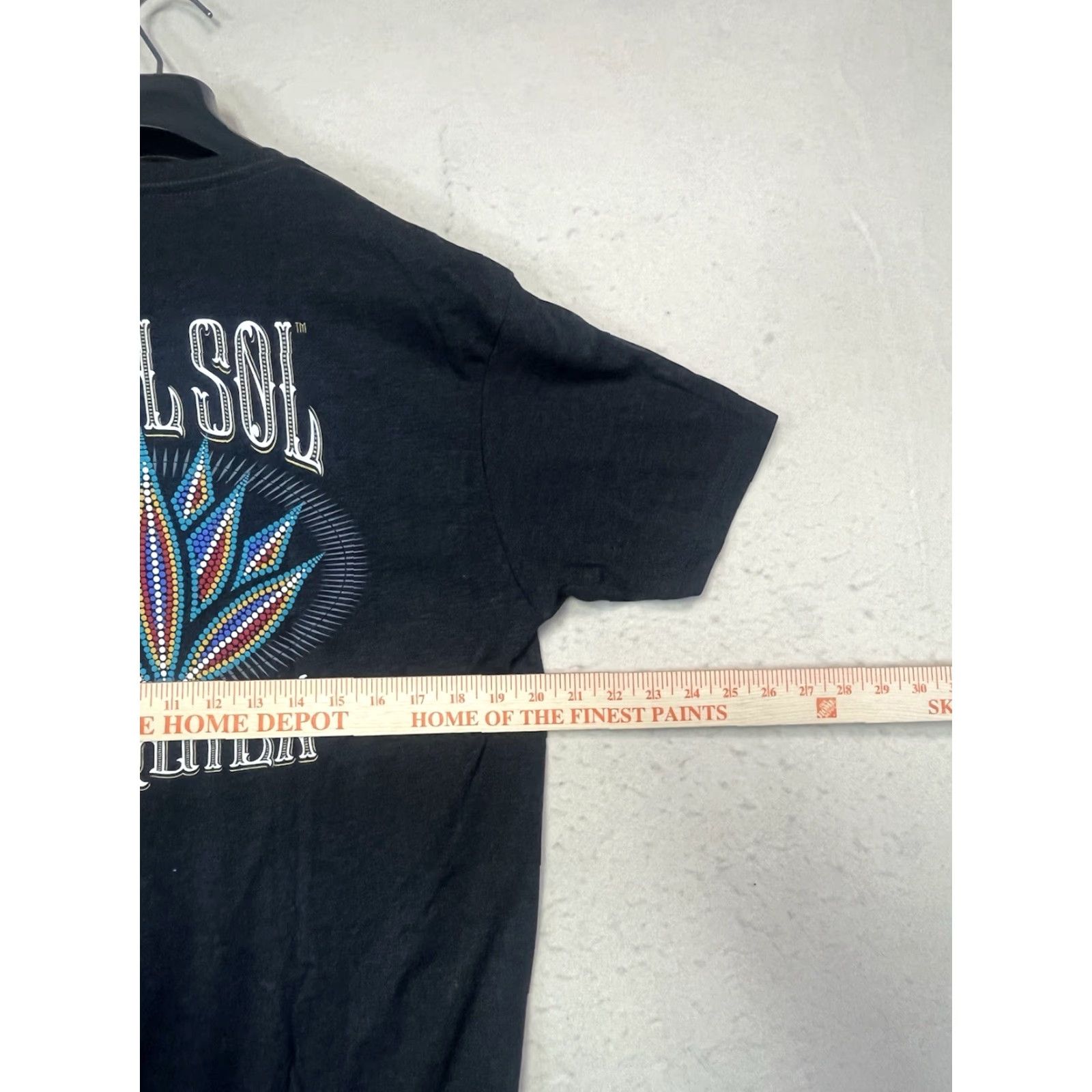 Vintage Tequila Men T-Shirt Tribal Sol Tequila Black Crew Neck Short Sleeve L Black Graphic Print Shirt Mens Size US L / EU 52-54 / 3 - 3 Thumbnail
