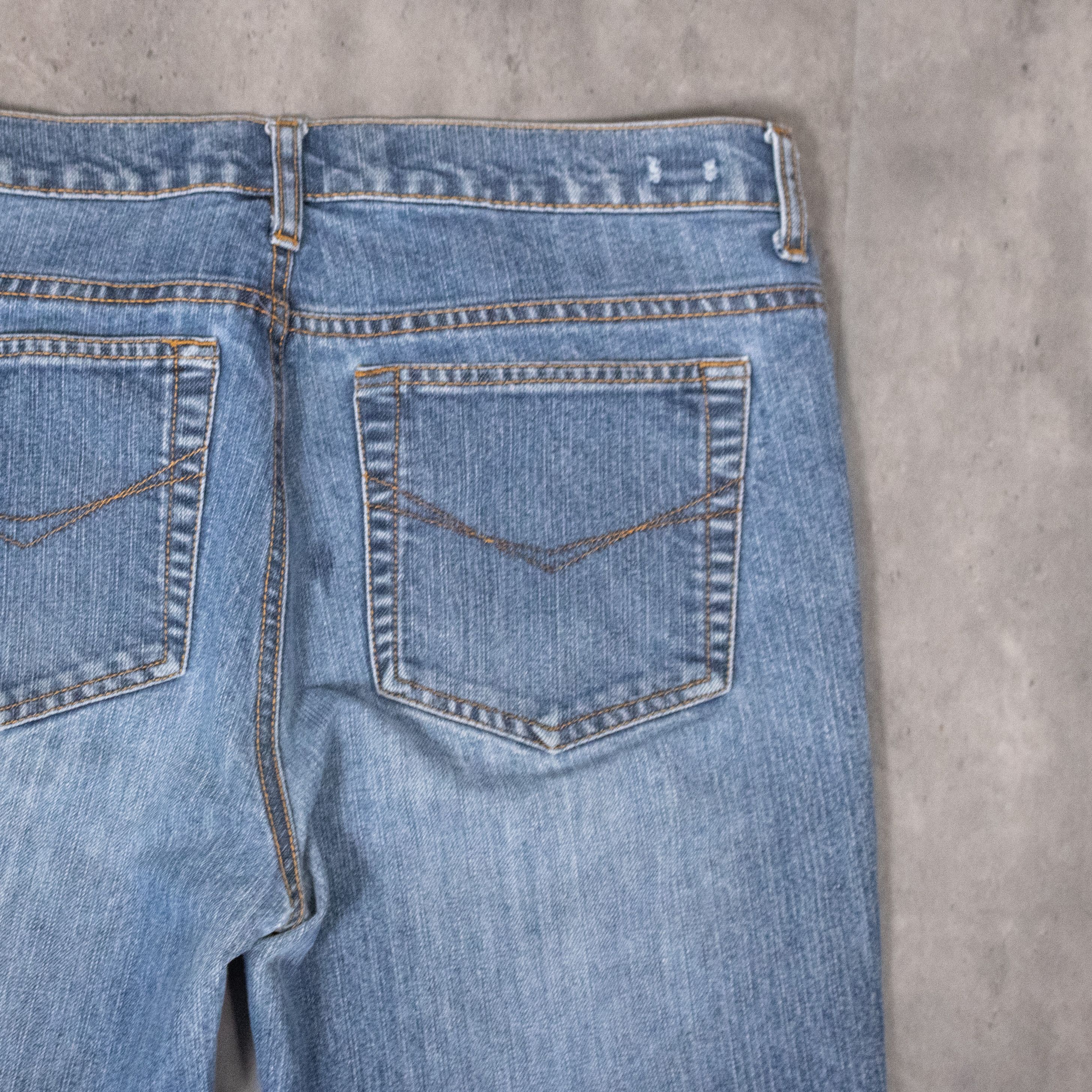 Japanese Brand VTG Y2K 2000's MIdwash Denim Jean's Flair Bootcut Pant's Size US 32 / EU 48 - 14 Thumbnail