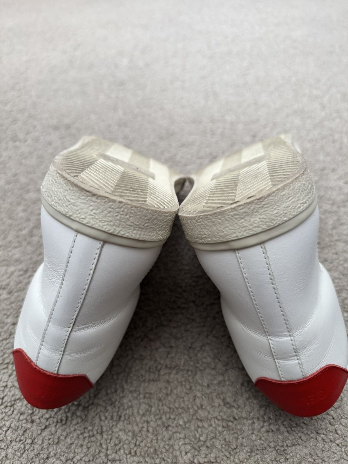 Celine Celine TR 01 Triomphe White & Red Mid Top Sneakers Size US 7 / EU 40 - 13 Thumbnail