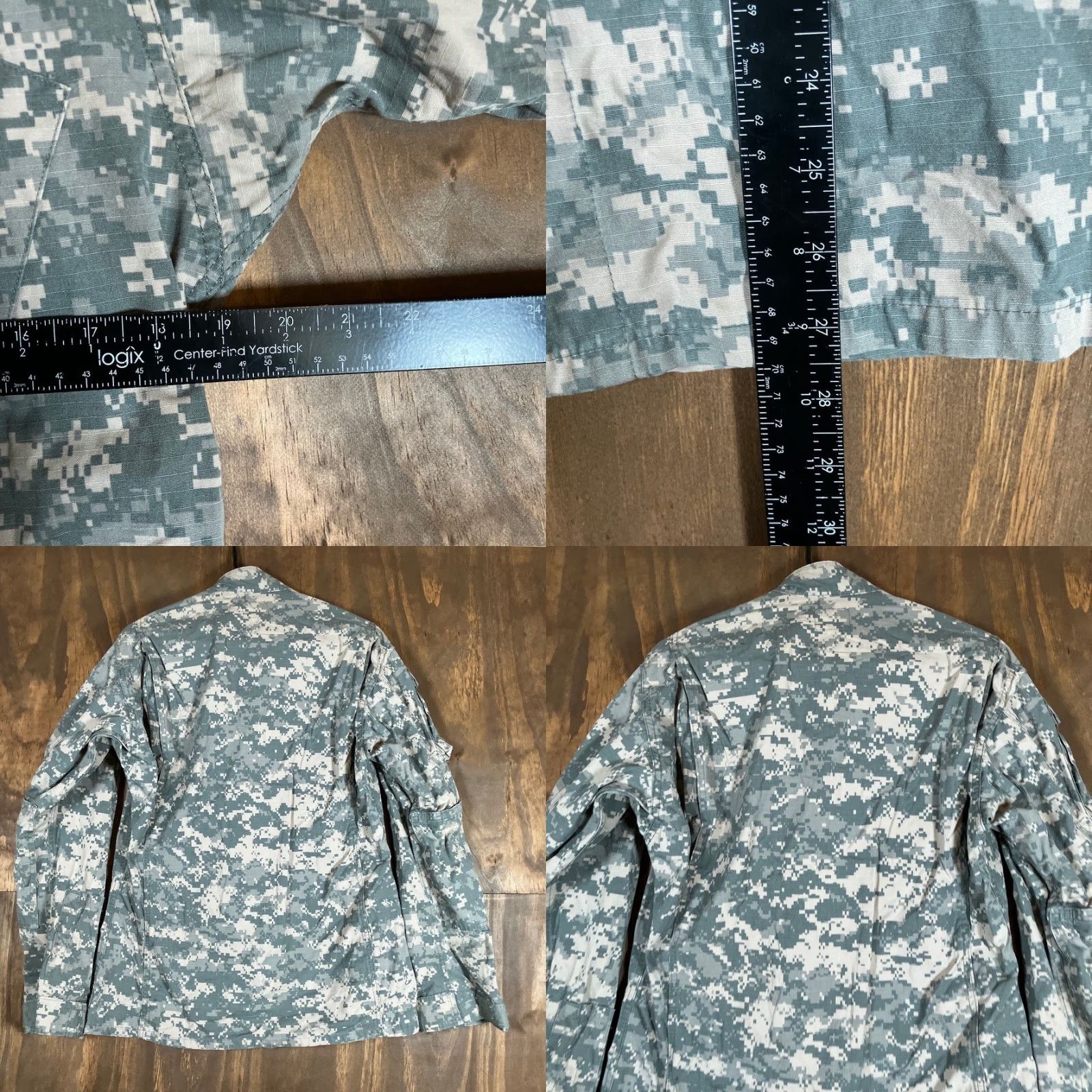 Vintage VINTAGE Army Coat Mens Jacket Camouflage Digicam Green Small Long Military Size US S / EU 44-46 / 1 - 8 Thumbnail