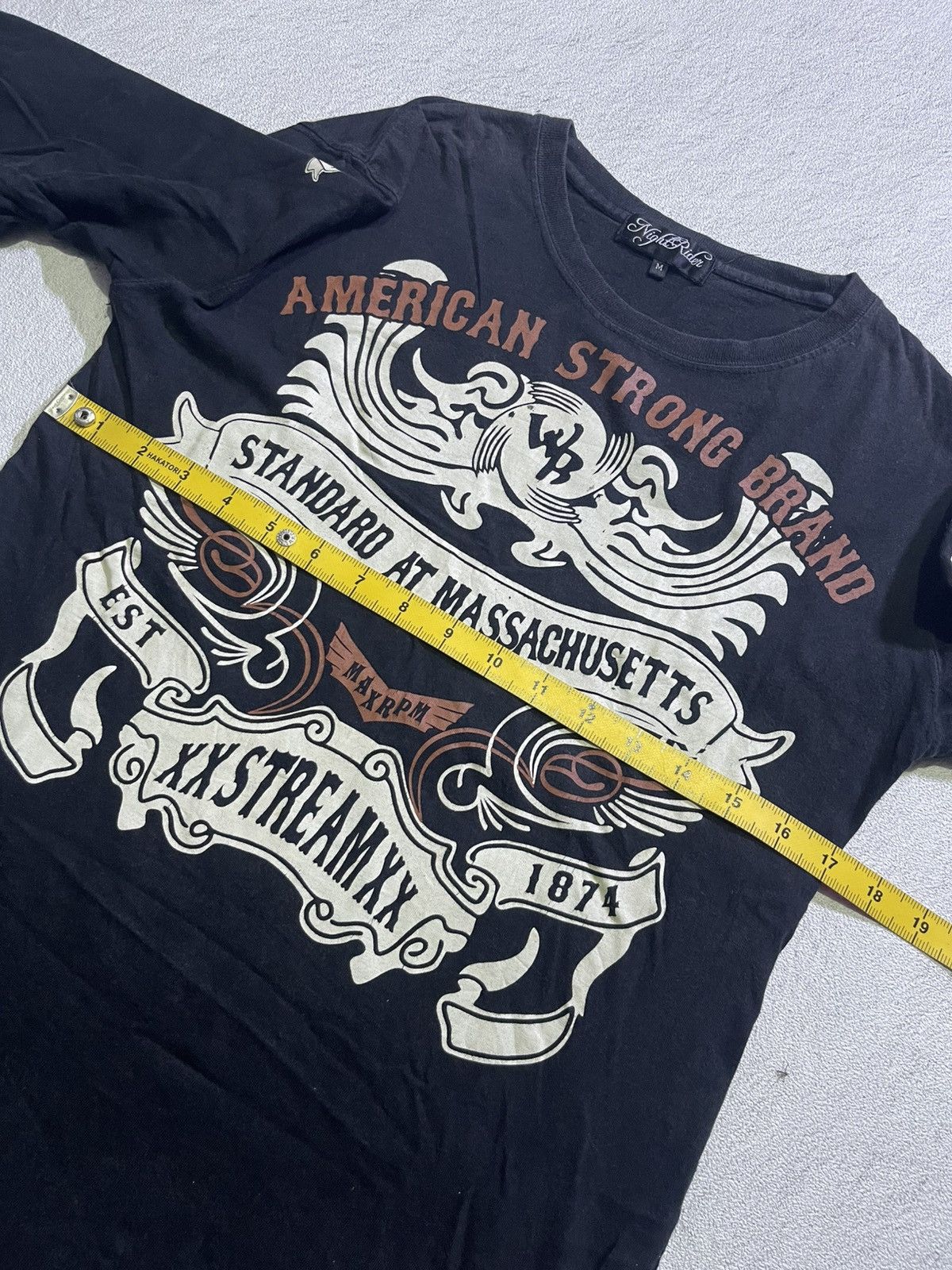 Hysteric Glamour Y2K NIGHT RIDER long tshirt vintage style Size US M / EU 48-50 / 2 - 10 Thumbnail
