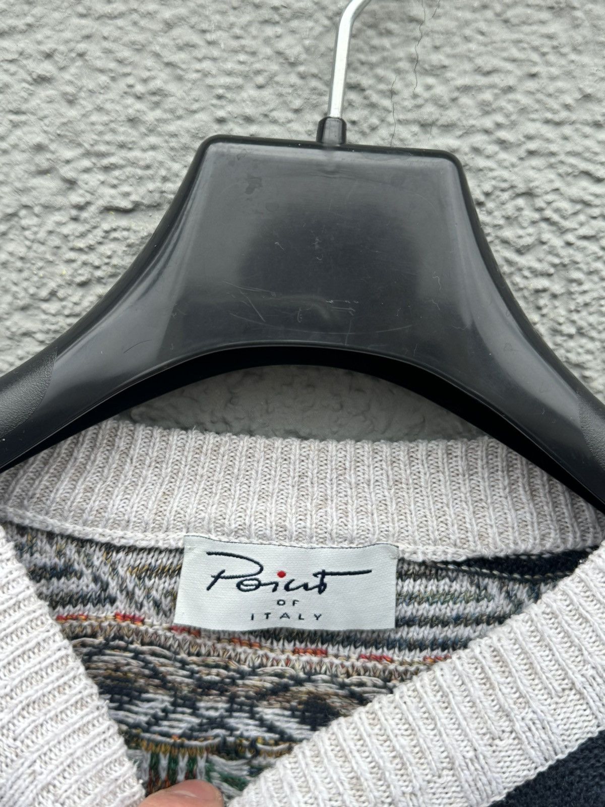 Vintage Coogi Style Vintage Point Of Italy Knitted Sweater Size US L / EU 52-54 / 3 - 4 Thumbnail